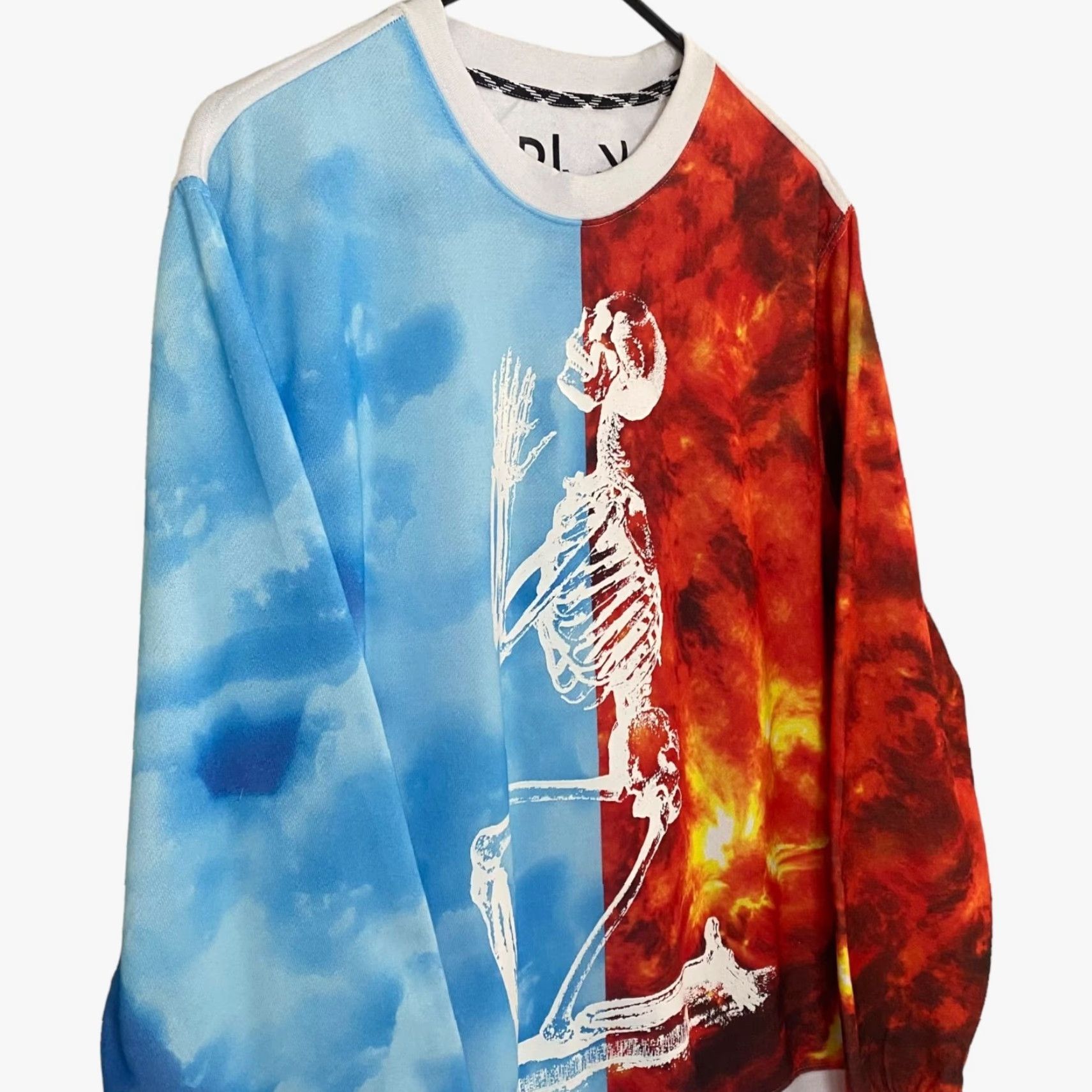Rocawear Rocawear Praying Skeleton Crewneck Sweatshirt Pullover Mens Medium White Graphic Multicolor Polyester Streetwear Size US M / EU 48-50 / 2 - 4 Thumbnail