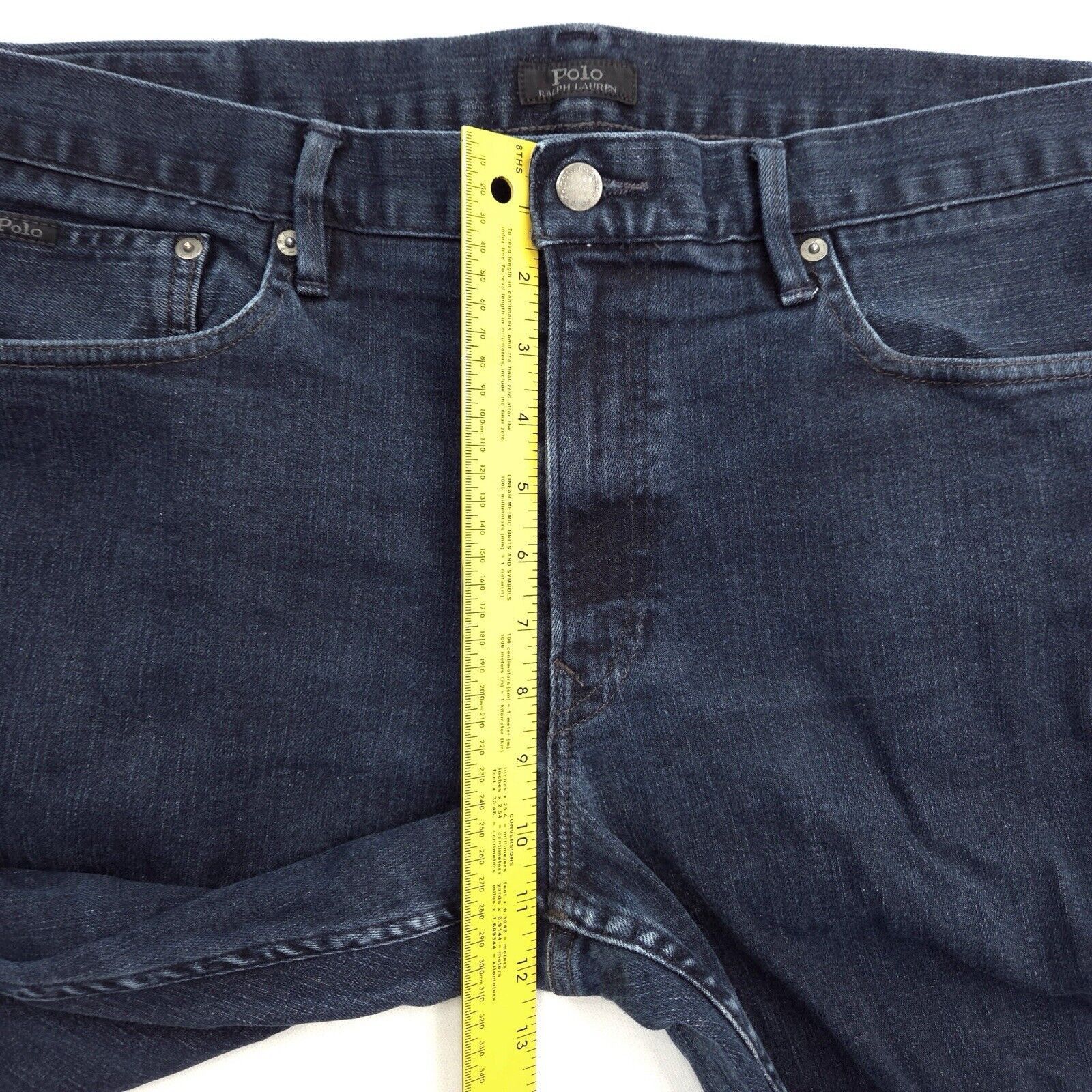 Polo Ralph Lauren Polo Ralph Lauren The Prospect Jeans Mens 36x32 Dark Wash Size US 36 / EU 52 - 6 Thumbnail