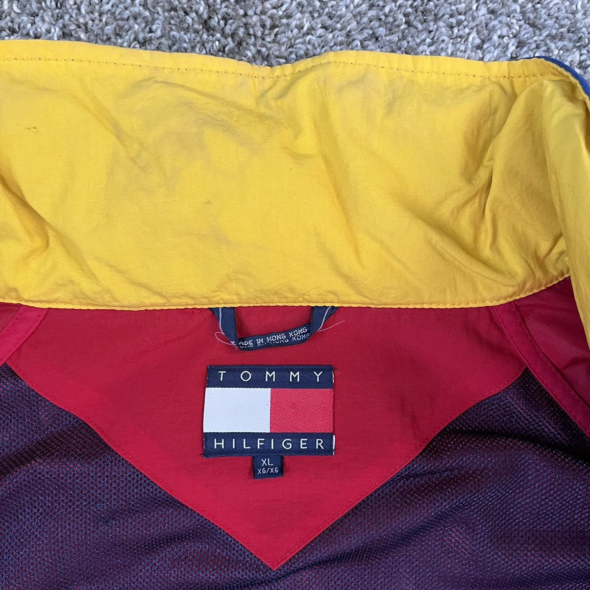 Tommy Hilfiger × Tommy Jeans Tommy Hilfiger Jacket Size XL Red Windbreaker Spellout 90’s Size US XL / EU 56 / 4 - 5 Thumbnail