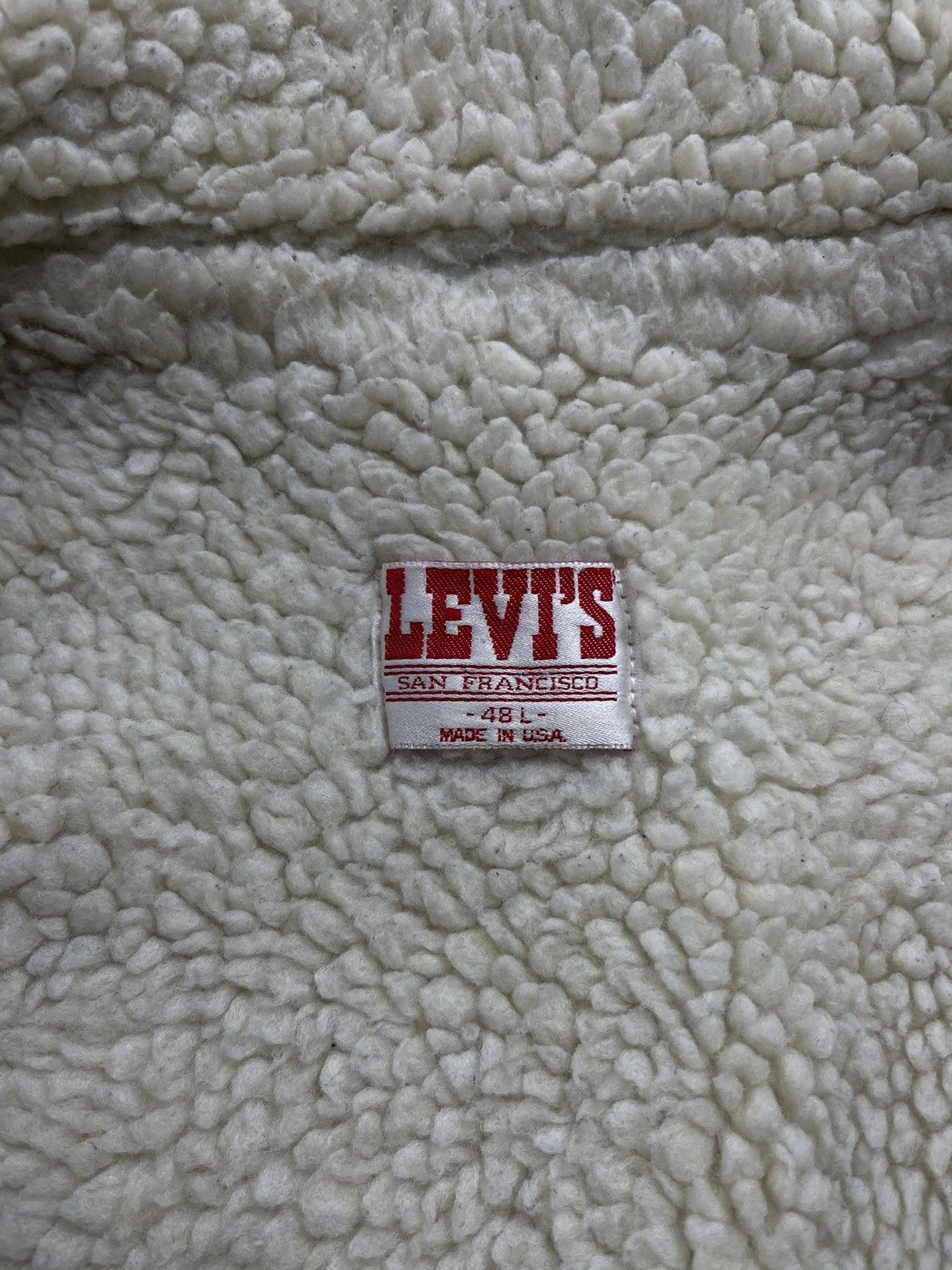 Levi's Levi’s Vintage USA Made Sherpa Trucker Denim Jacket Blue Size US L / EU 52-54 / 3 - 11 Thumbnail