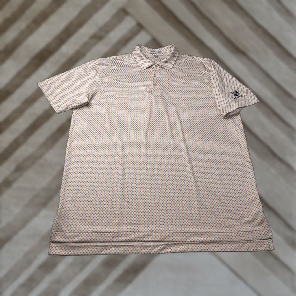 Peter Millar Peter Millar Summer Comfort Polo Shirt Mens XL Golf Performance Pastel Polka Dot Short Sleeve Size US XL / EU 56 / 4 - 1 Thumbnail