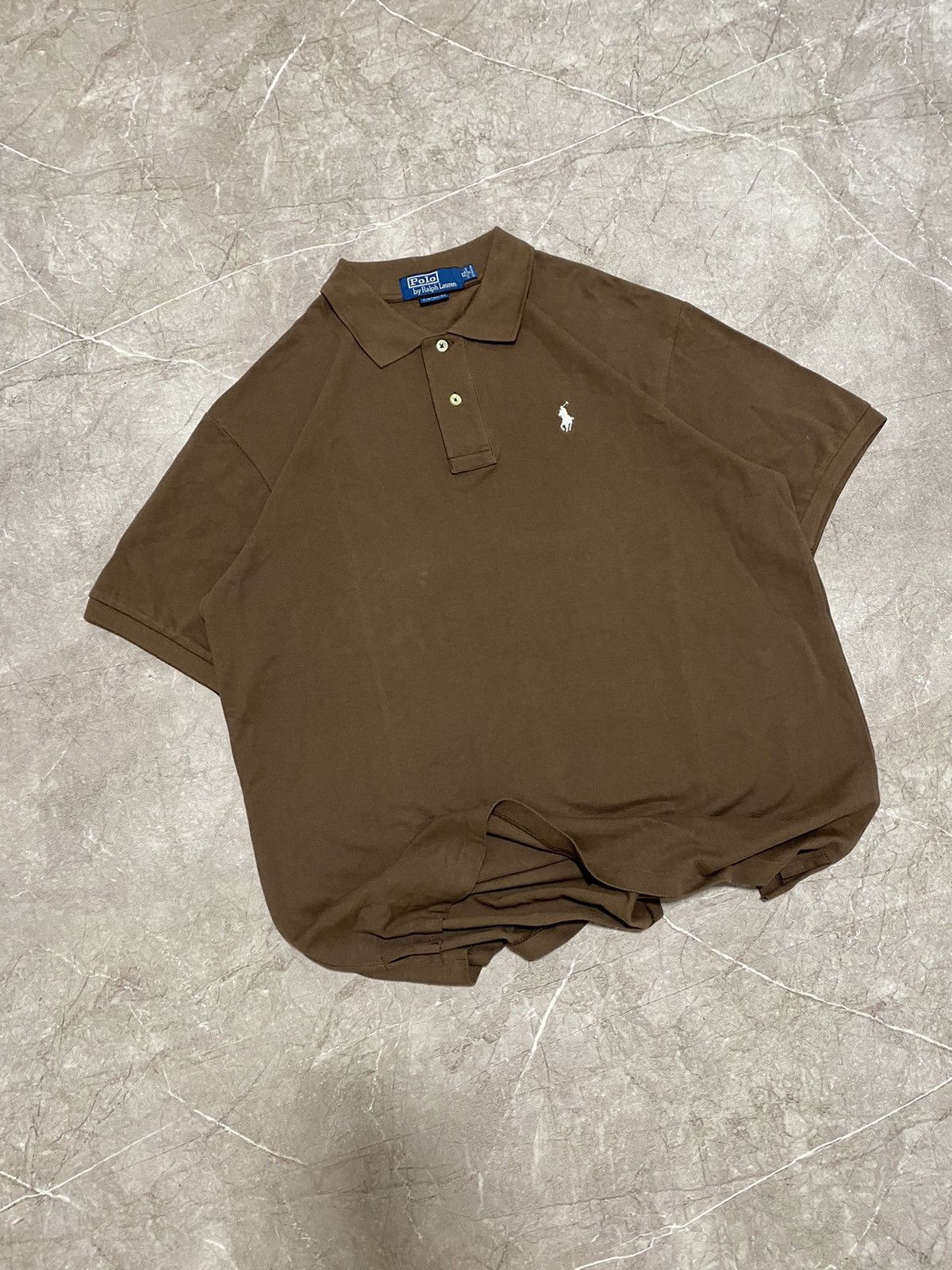 Polo Ralph Lauren × Ralph Lauren × Vintage Vintage 90s Polo Ralph Lauren Brown Polo Chief Keef Retro Size US XL / EU 56 / 4 - 1 Thumbnail