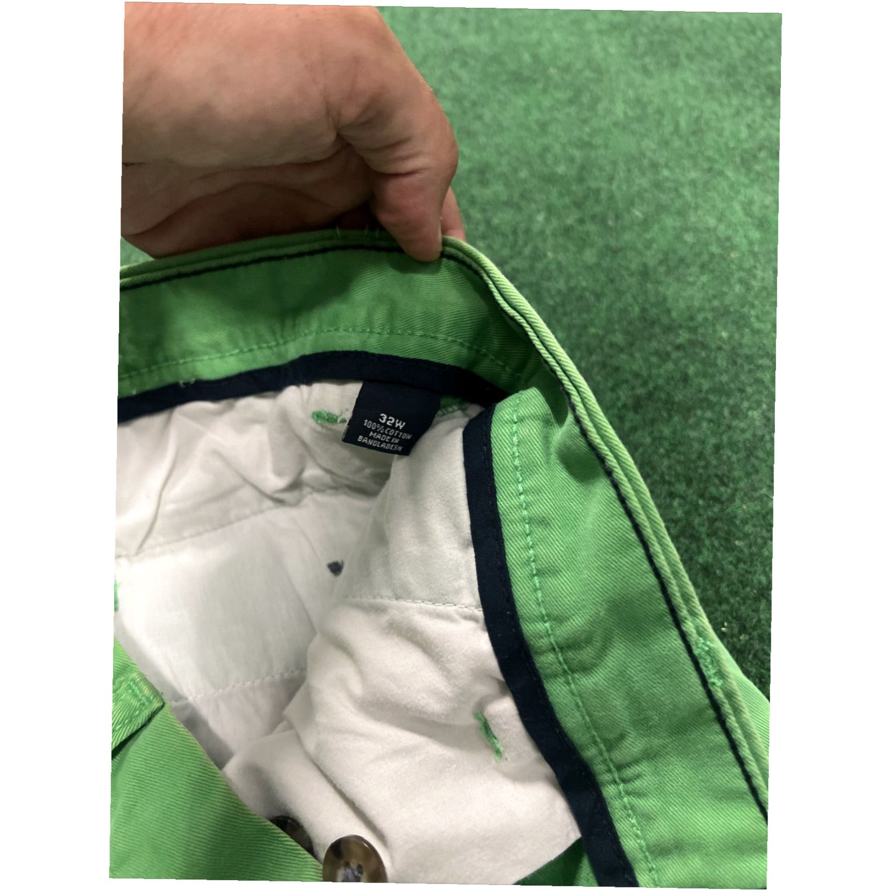 Nautica Nautica Shorts Men’s 32 Green The Deck Classic Fit Stretch Chino Cotton Size US 32 / EU 48 - 5 Thumbnail