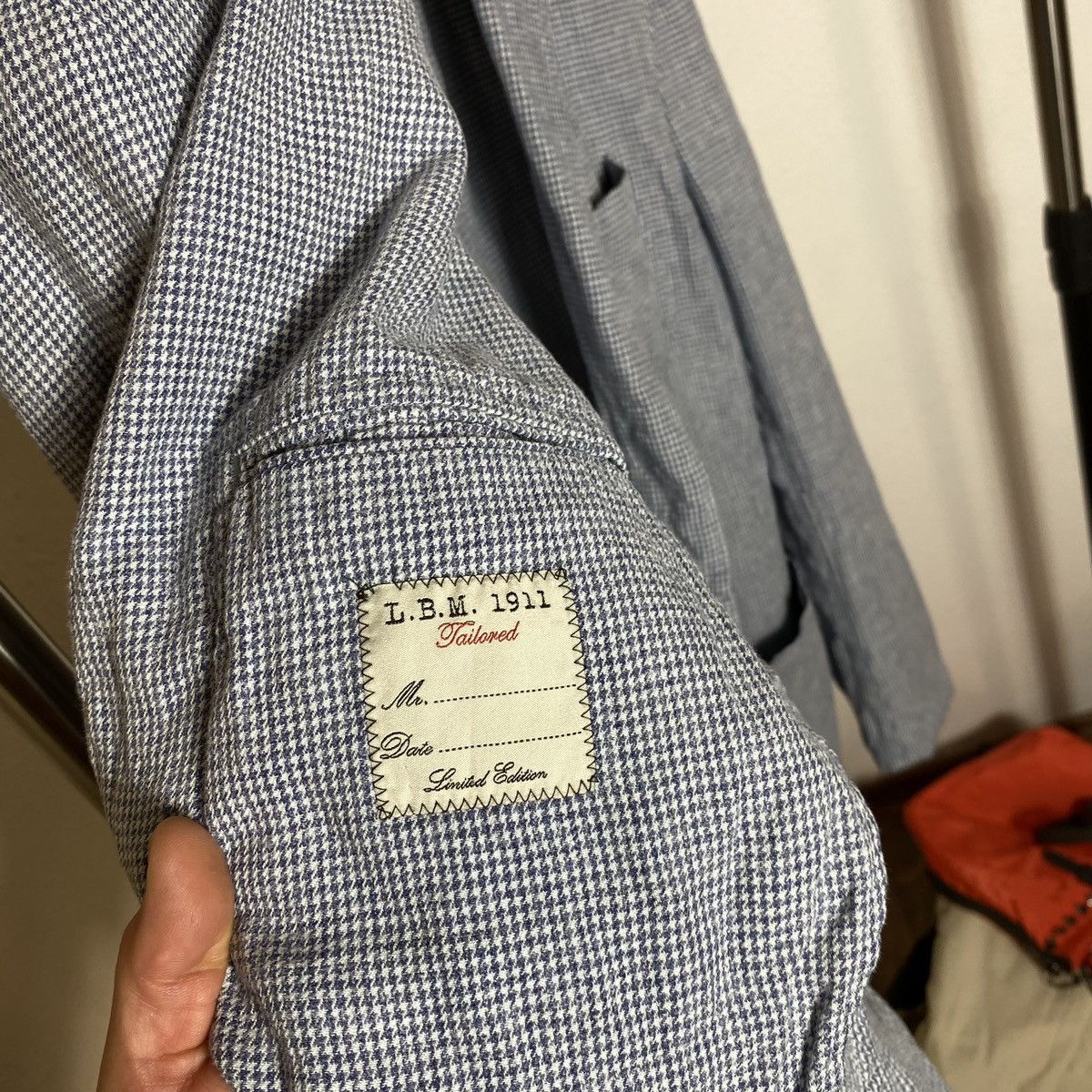 L.B.M. 1911 Linen & Nylon Blazef L.B.M 1911 blau mens Size 48R - 9 Thumbnail
