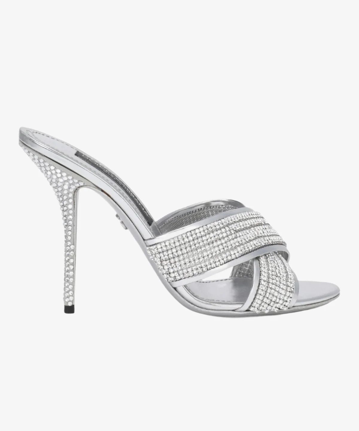 Dolce & Gabbana os11x0326 Crystal Mesh Mules in Silver Size US 5.5 / IT 35.5 - 1 Thumbnail