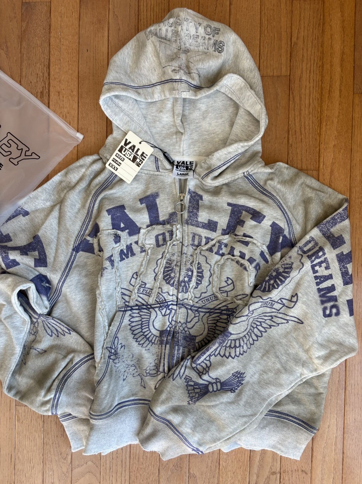 Vale Vale Army Zip Up Gray Size US XL / EU 56 / 4 - 2 Thumbnail