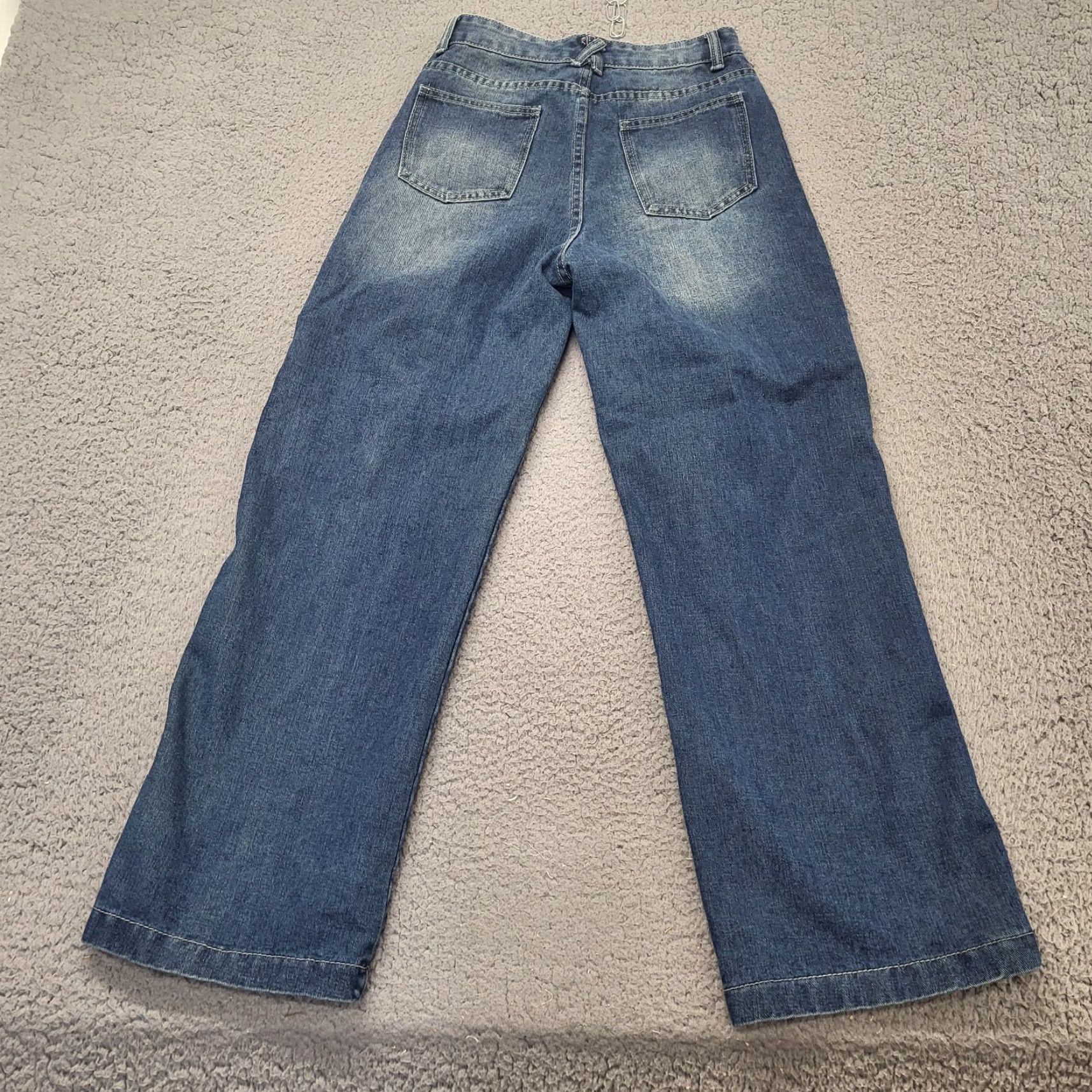 Denime VINTAGE Unbranded Flare Jeans Size S (26×28) 80’s Retro Western Cowgirl Denim Snap Sides Women's Jeans Slim Denim Size 28" / US 6 / IT 42 - 5 Thumbnail
