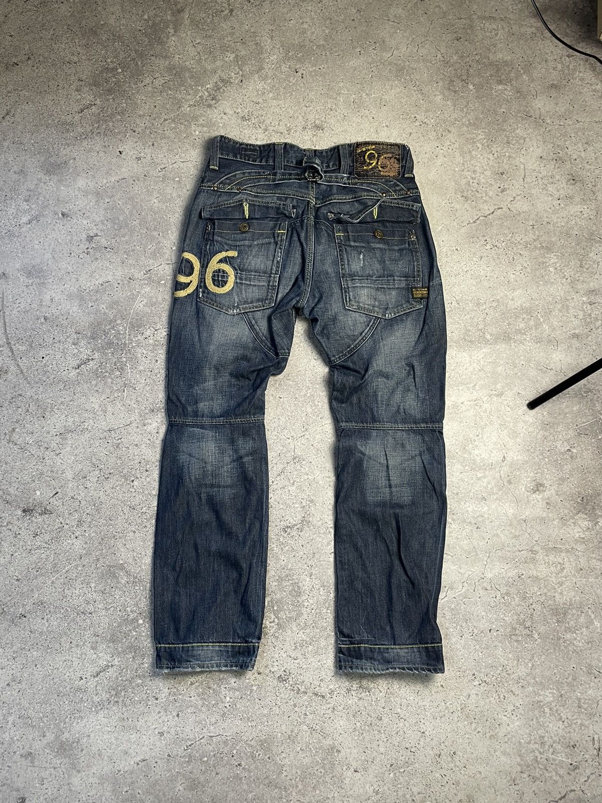 G-Star Vintage Y2K G-Star 96 Raw Denim Work Jeans Baggy Pants 