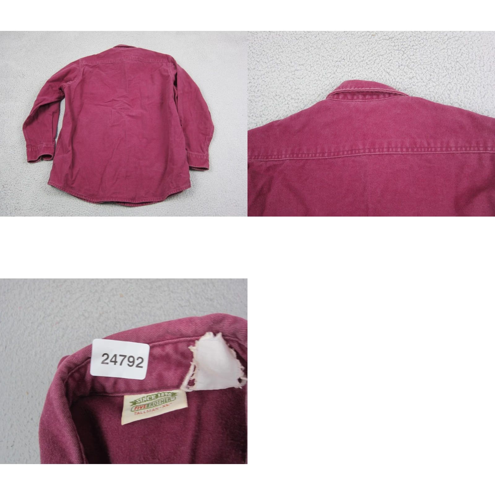 Vintage VINTAGE Five Brothers Shirt Mens XL Tall Red Flannel 80s USA Size US XL / EU 56 / 4 - 8 Thumbnail