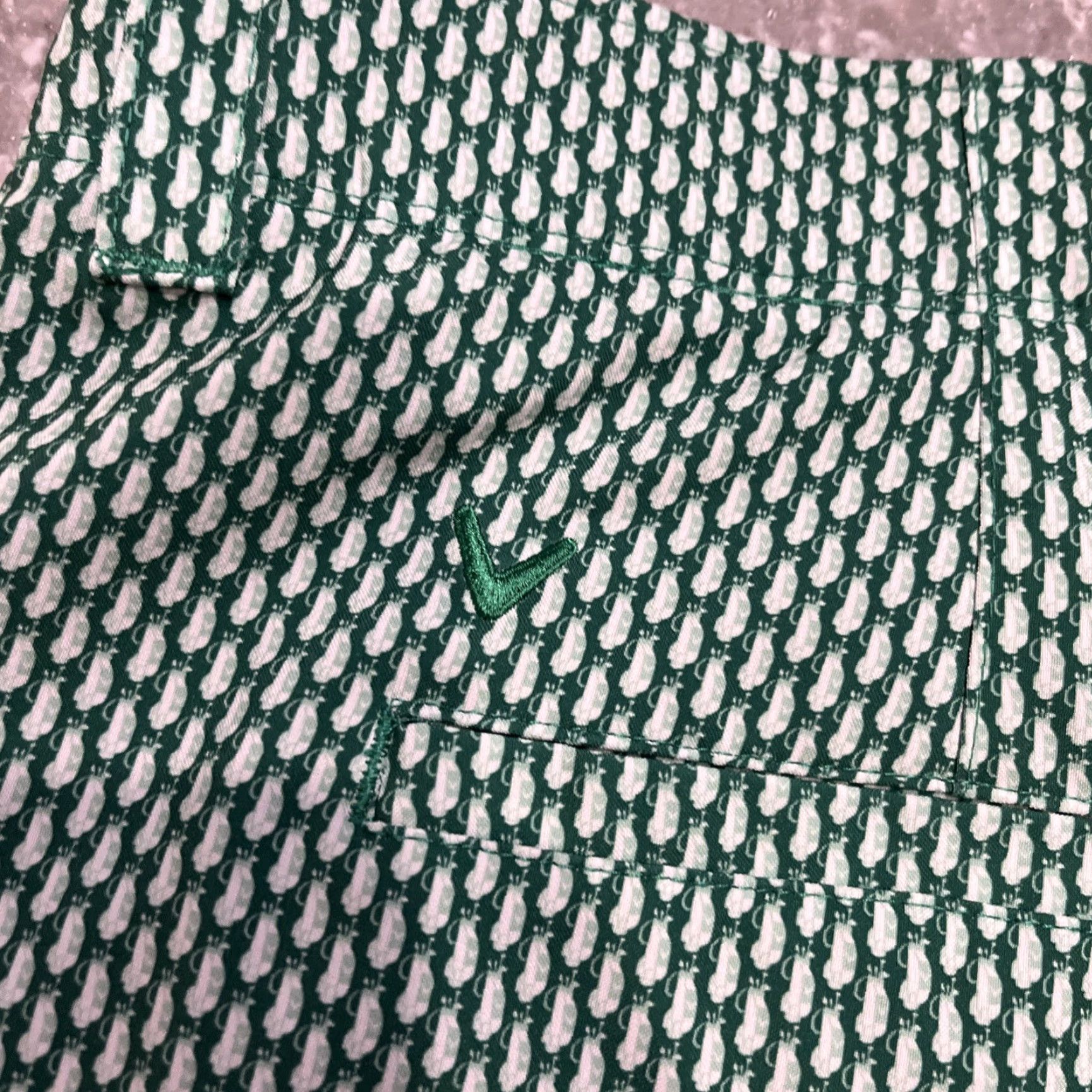 Callaway Callaway Shorts Men's 38 Green Performance Golf Chino Breathable Lightweight Pockets Belt Loops Flat Front Mid Rise Regular Modern Classic Size US 38 / EU 54 - 7 Thumbnail