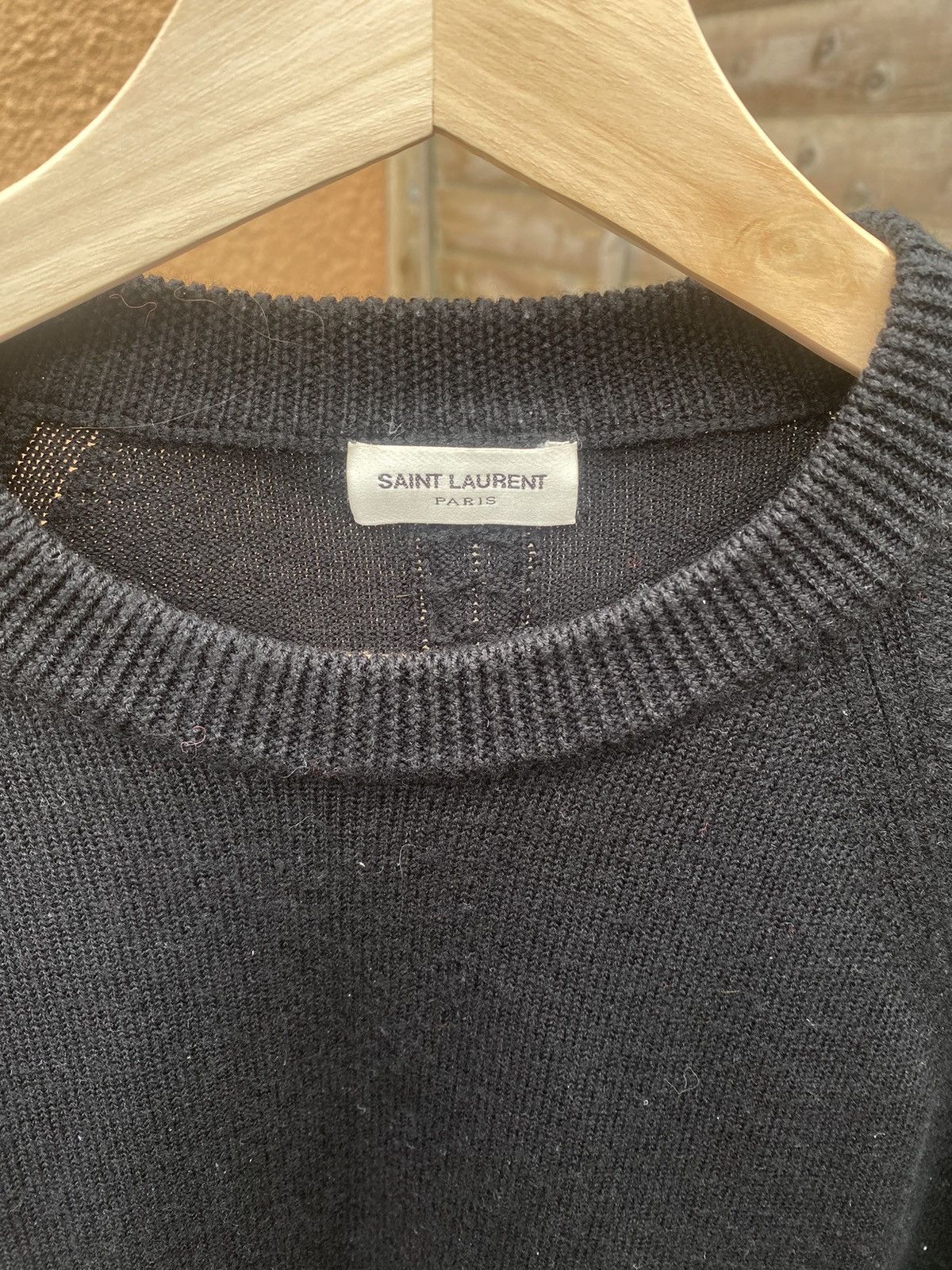 Saint Laurent Paris Saint laurent black wool sweater Size US M / EU 48-50 / 2 - 4 Thumbnail
