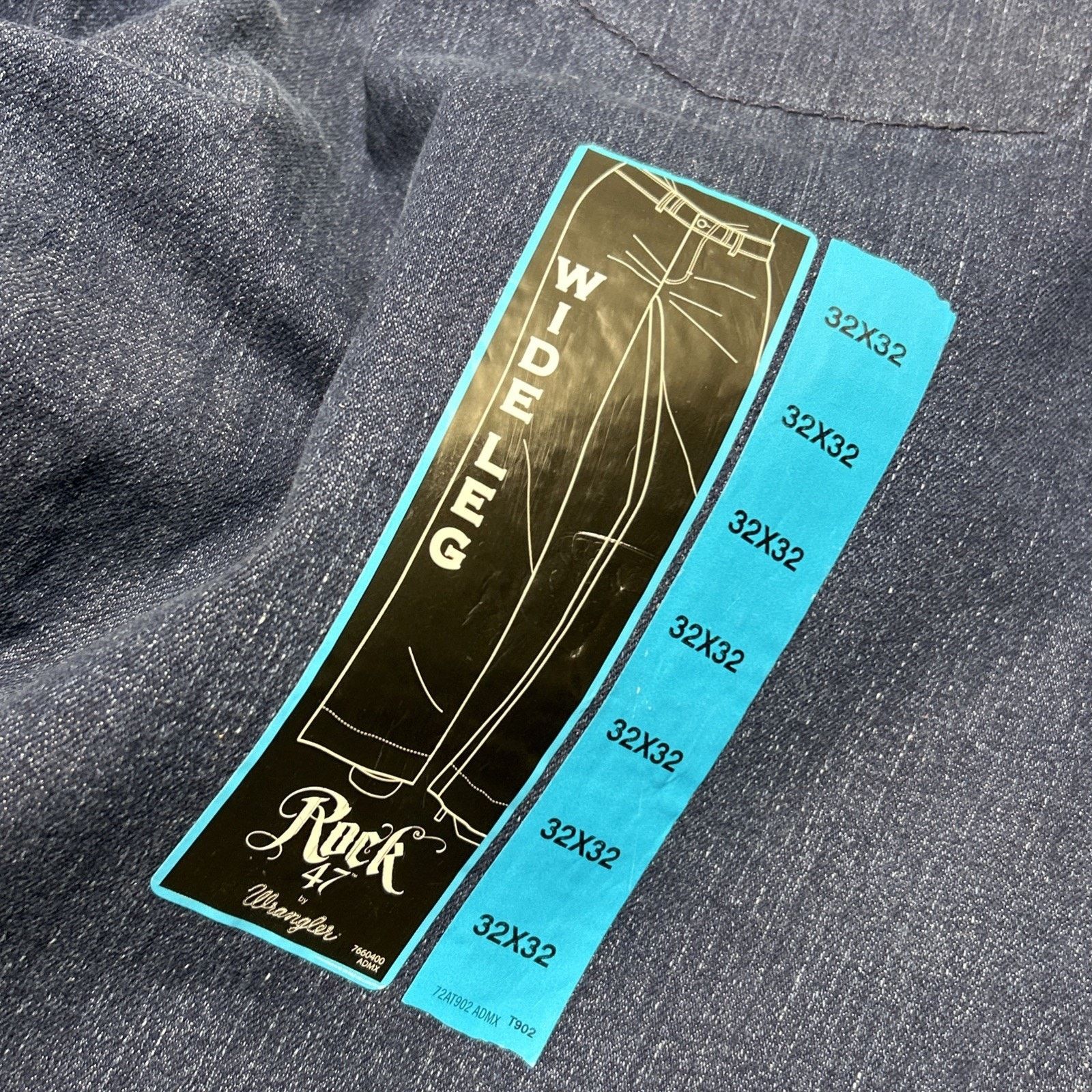 Wrangler Dojo Beyond Baggy Jeans 32x32 Baggie Loose Hamilton Wide leg Size 32" / US 10 / IT 46 - 5 Thumbnail