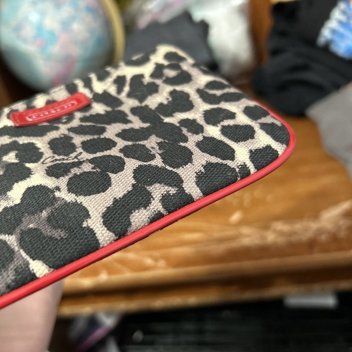Coach Coach Park Ocelot Leopard Print Cloth Wristlet - “Jennie” Size ONE SIZE - 9 Thumbnail