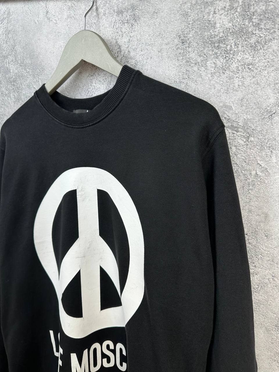 Moschino Love Moschino Peace Logo Sweatshirt Black Jumper Long Sleeve Size US M / EU 48-50 / 2 - 5 Thumbnail