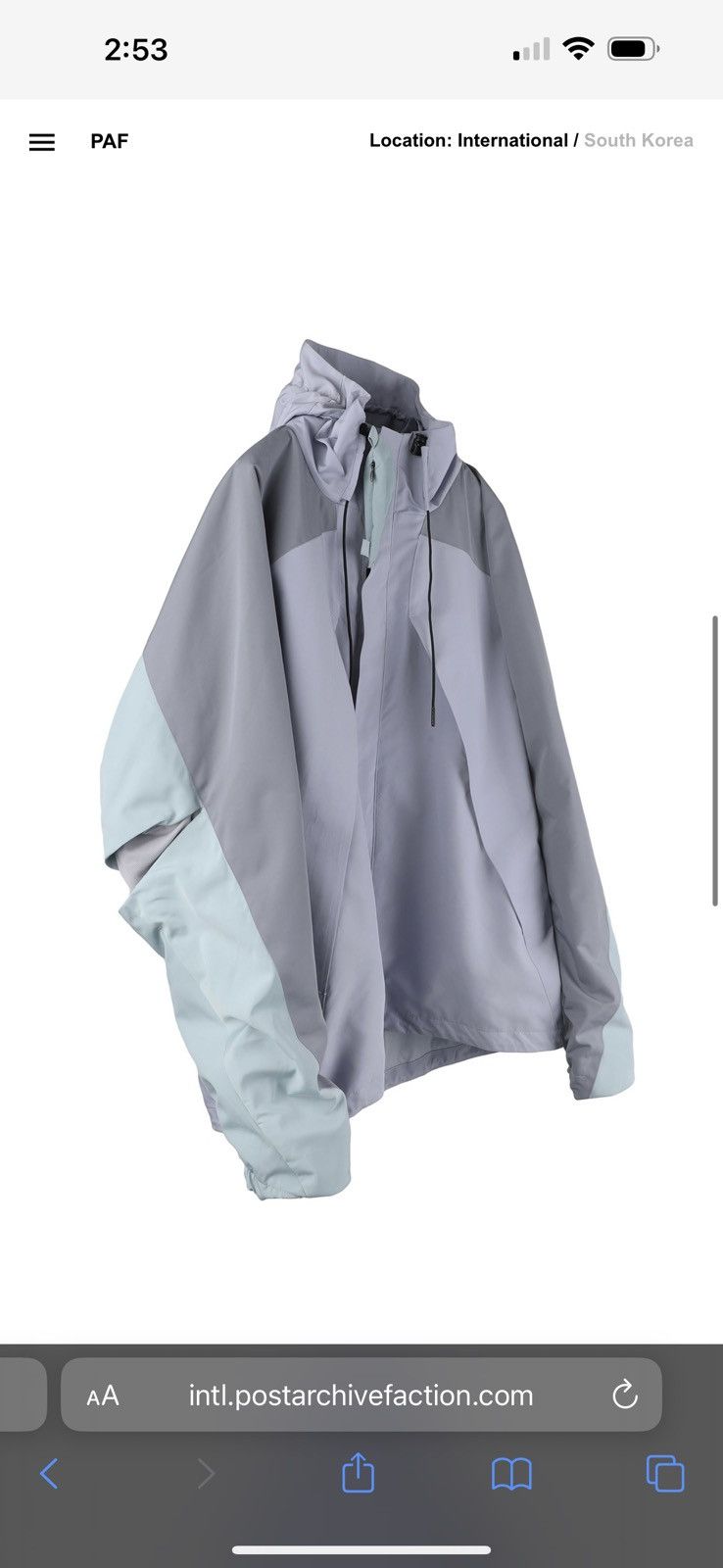 POST ARCHIVE FACTION (PAF) PAF 3.0 Technical Jacket Center Size US M / EU 48-50 / 2 - 3 Thumbnail
