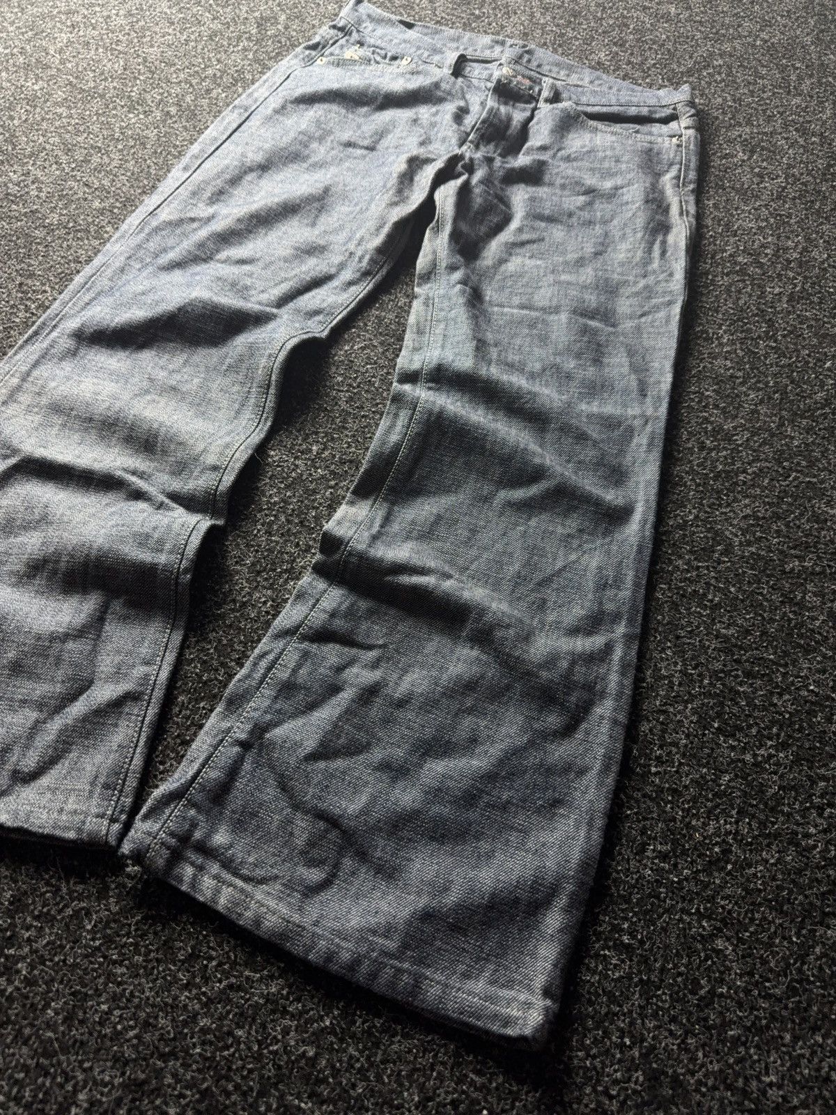 Designer × Diesel Vintage Diesel Flared Jeans Made in Italy Y2K Low Rise Size 30" / US 8 / IT 44 - 3 Thumbnail