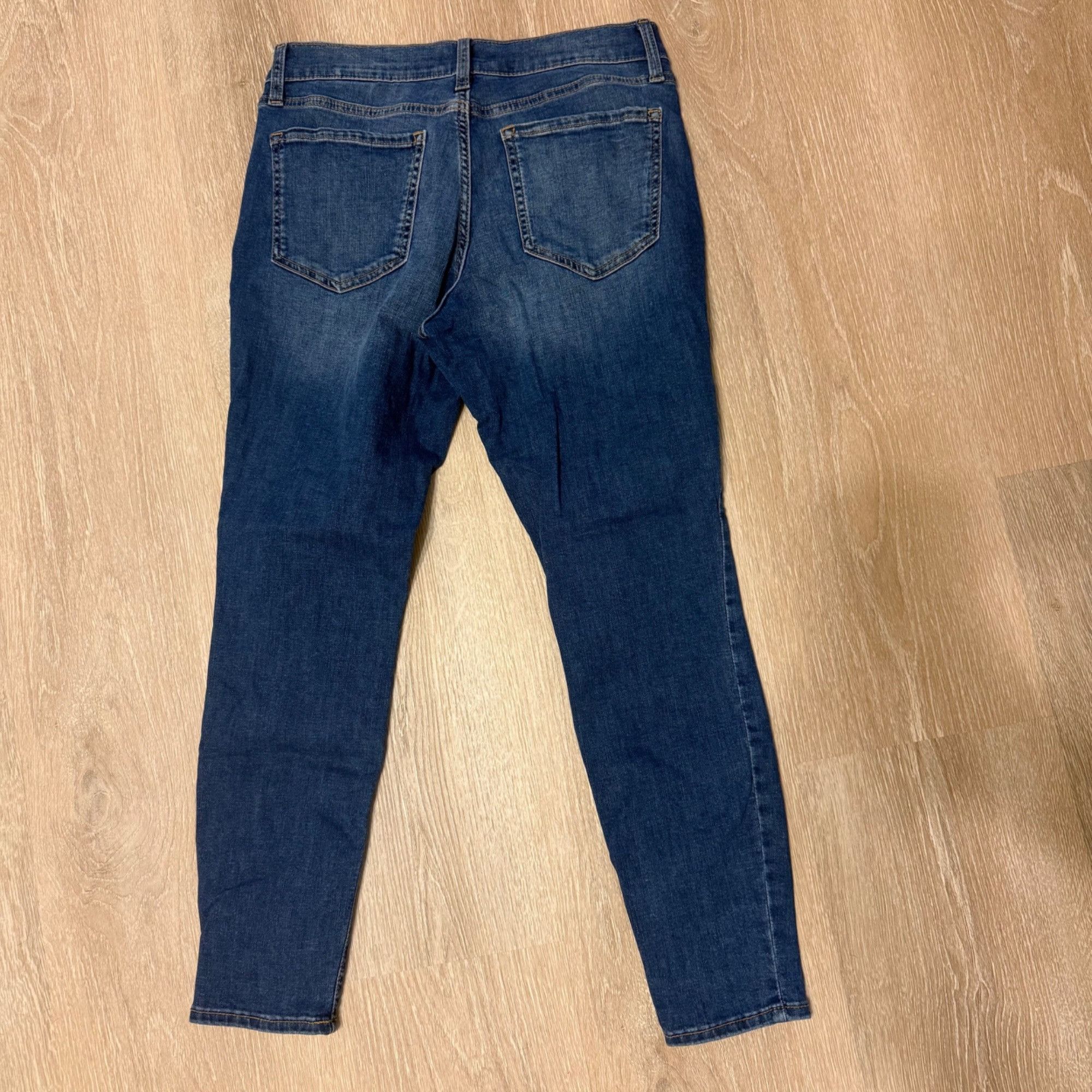 Banana Republic Banana Republic Petite Skinny Fit Blue Washwell Denim Jeans Size 28" / US 6 / IT 42 - 5 Thumbnail