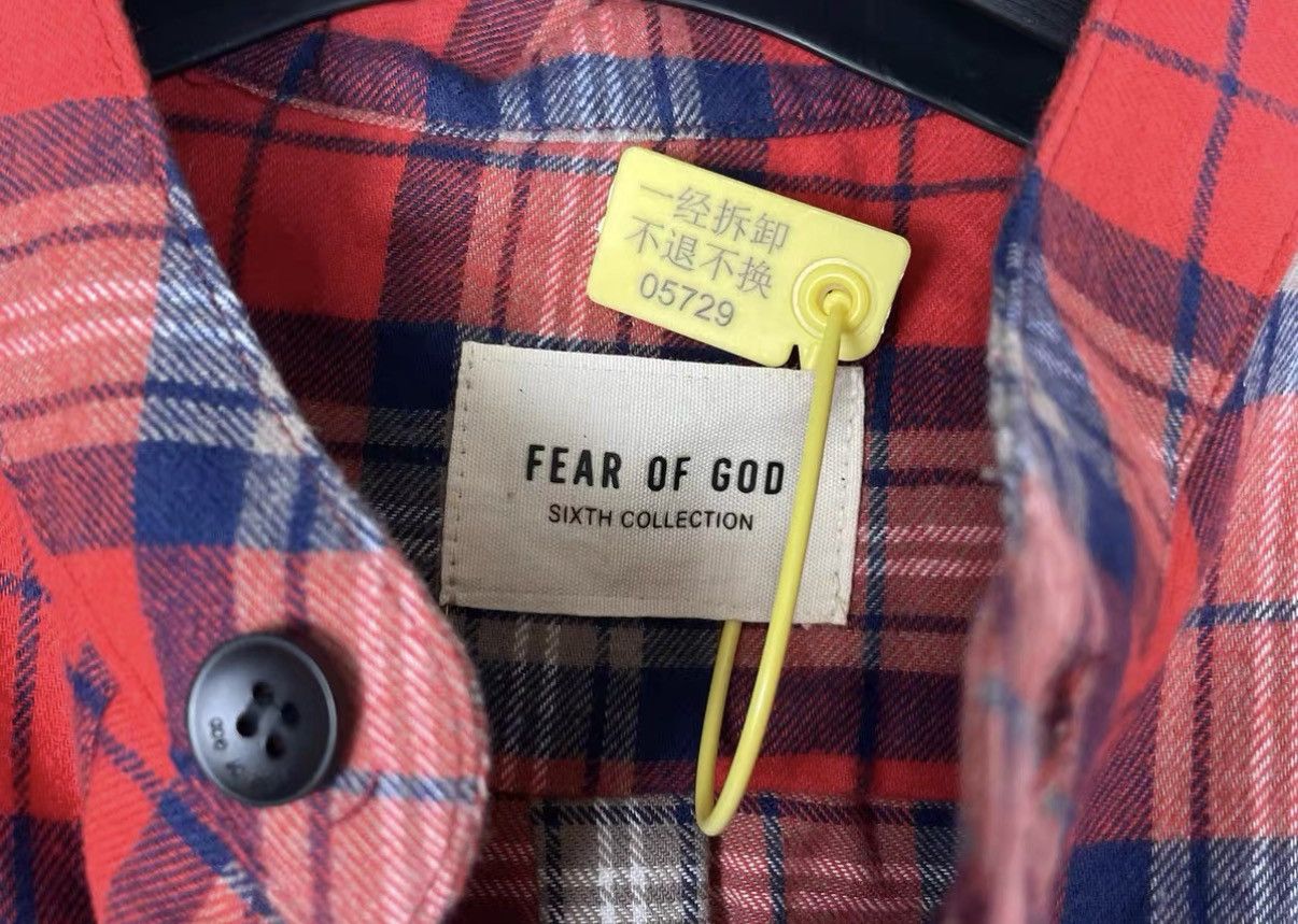 Fear of God Fear Of God 5th Plaid Long Sleeve Henley Shirt J31 Size US M / EU 48-50 / 2 - 6 Thumbnail