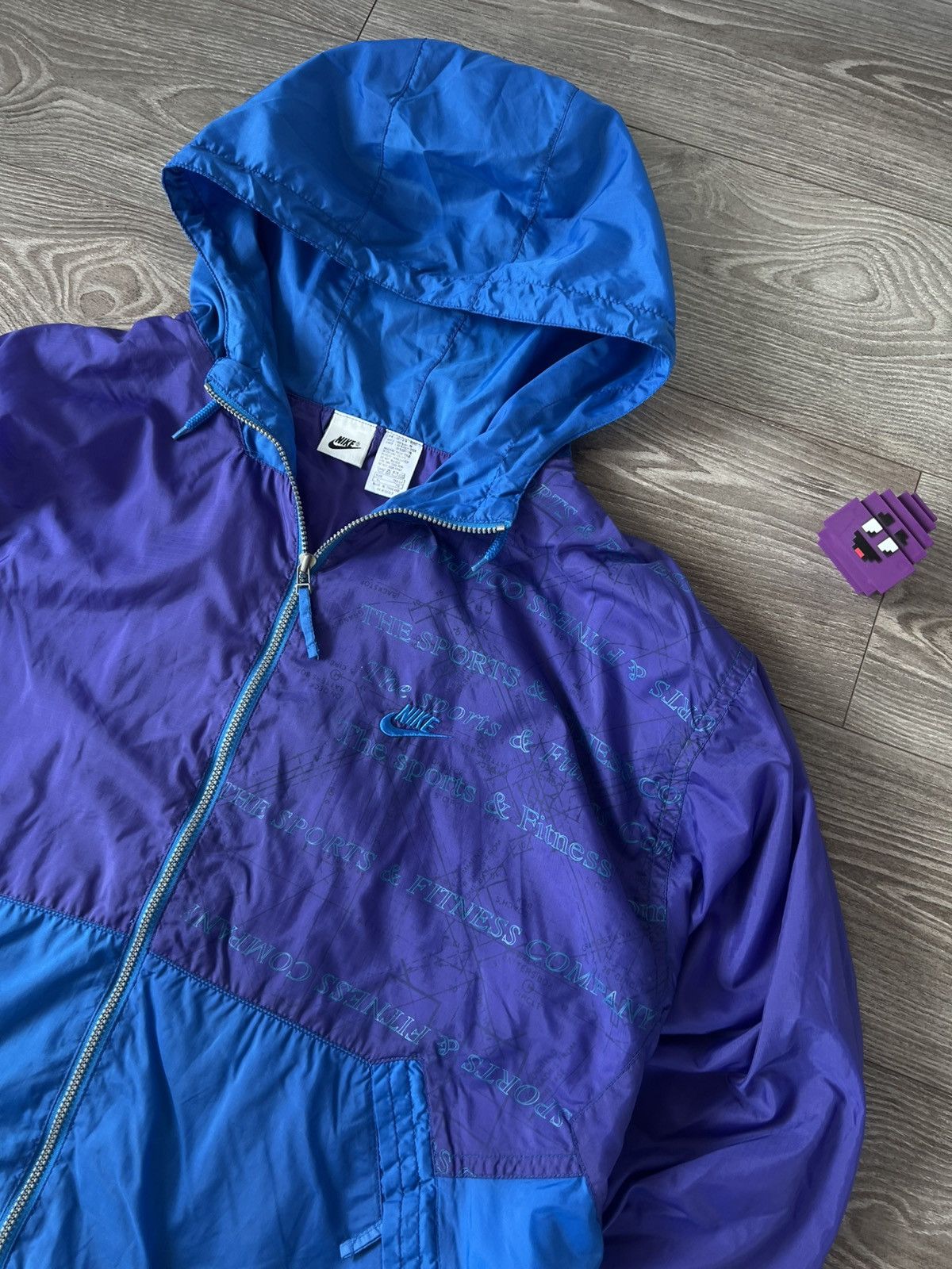 Nike ‼️VINTAGE NIKE 80s BIG LOGO ARCHIVAL WINDBREAKER JACKET‼️ Size US XL / EU 56 / 4 - 5 Thumbnail