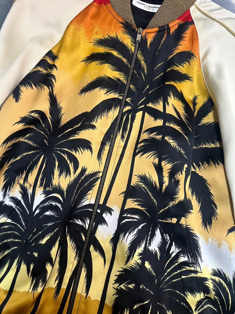 Saint Laurent Paris Saint Laurent Paris Coconut Silk Jacket for Spring/Summer Size XS / US 0-2 / IT 36-38 - 4 Thumbnail