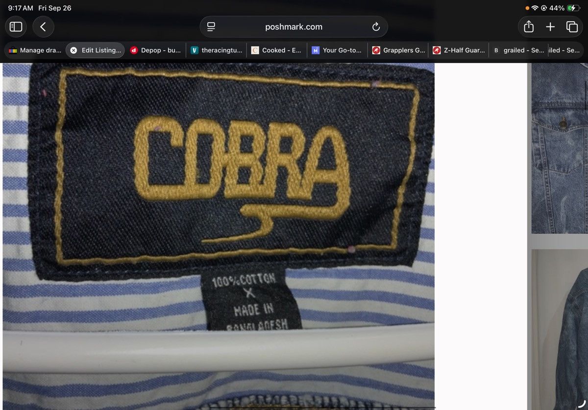 Other Cobra denim jacket XL Boomtown Casino Biloxi distressed Size US XL / EU 56 / 4 - 3 Thumbnail