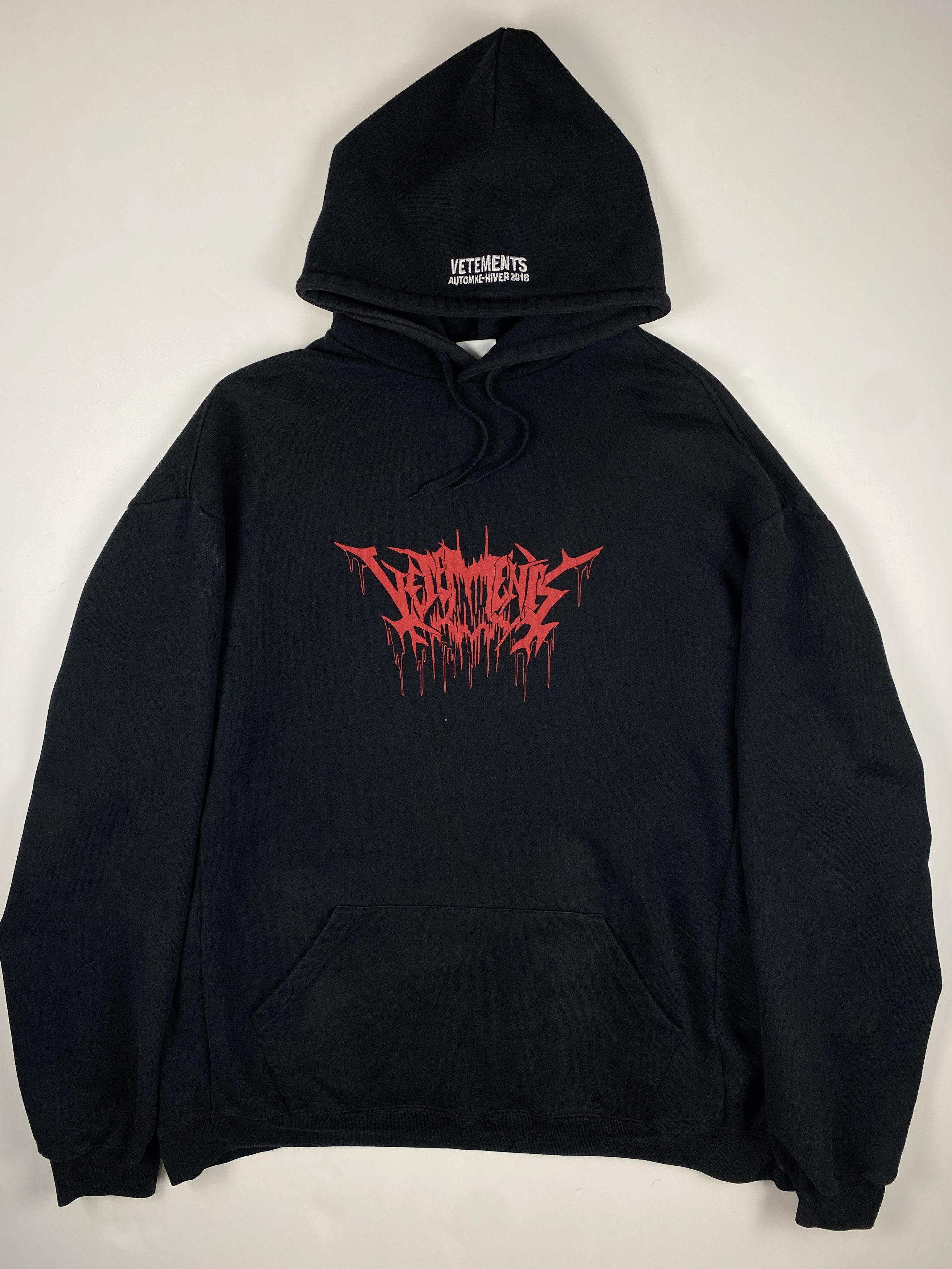 Vetements Vetements Thick Metal Tour Hoodie Size US M / EU 48-50 / 2 - 2 Thumbnail