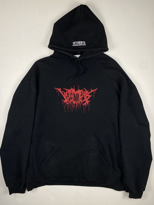 Vetements metal 2025 tour hoodie