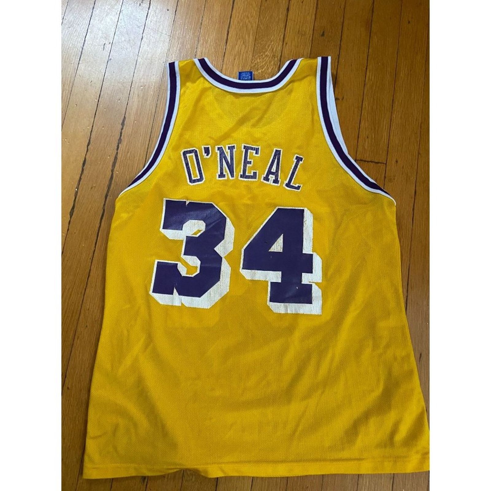 Champion Champion Shaquille O'Neal Lakers Jersey Men's Size 44 Size US L / EU 52-54 / 3 - 2 Thumbnail