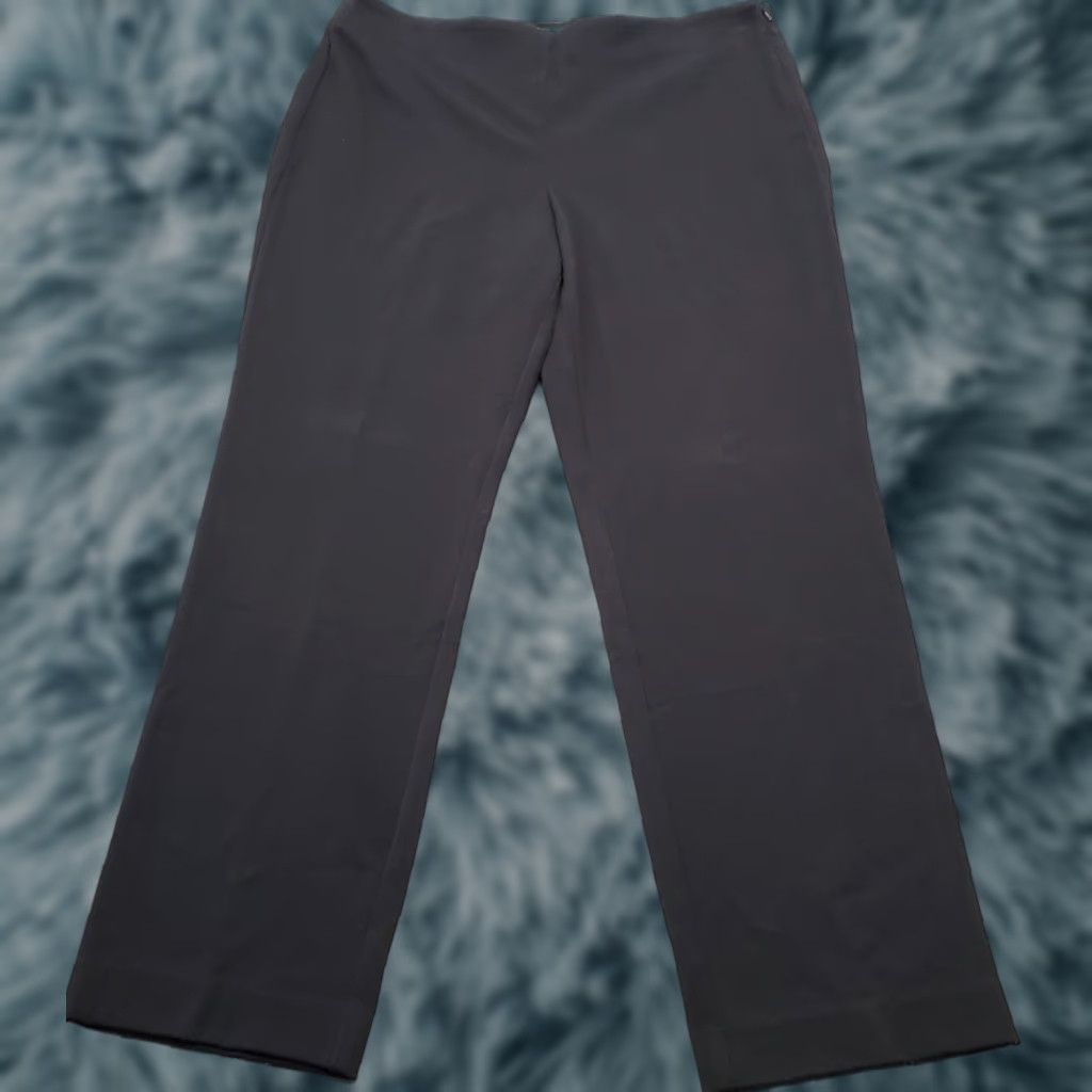 Talbots Talbots Heritage Pants Womens 14 Black Career Stretch Straight Leg Side Zip Pants Womens 14 Black Career Stretch Straight Leg Side Zip Size 36" / US 14 / IT 50 - 1 Thumbnail