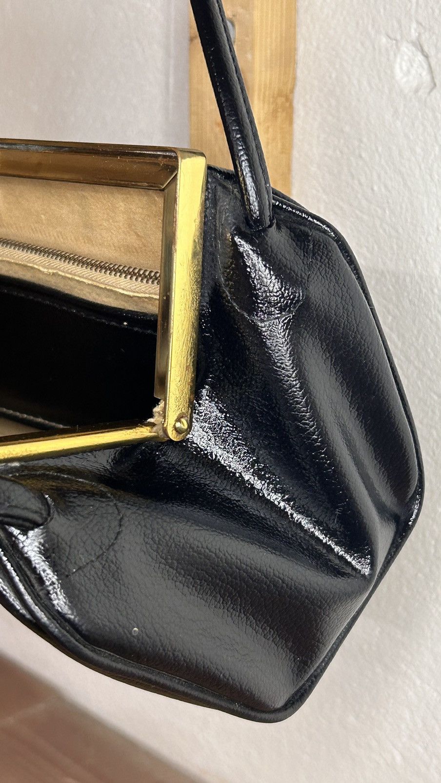 Vintage Classic Mini Black Leather Bag Size ONE SIZE - 13 Thumbnail
