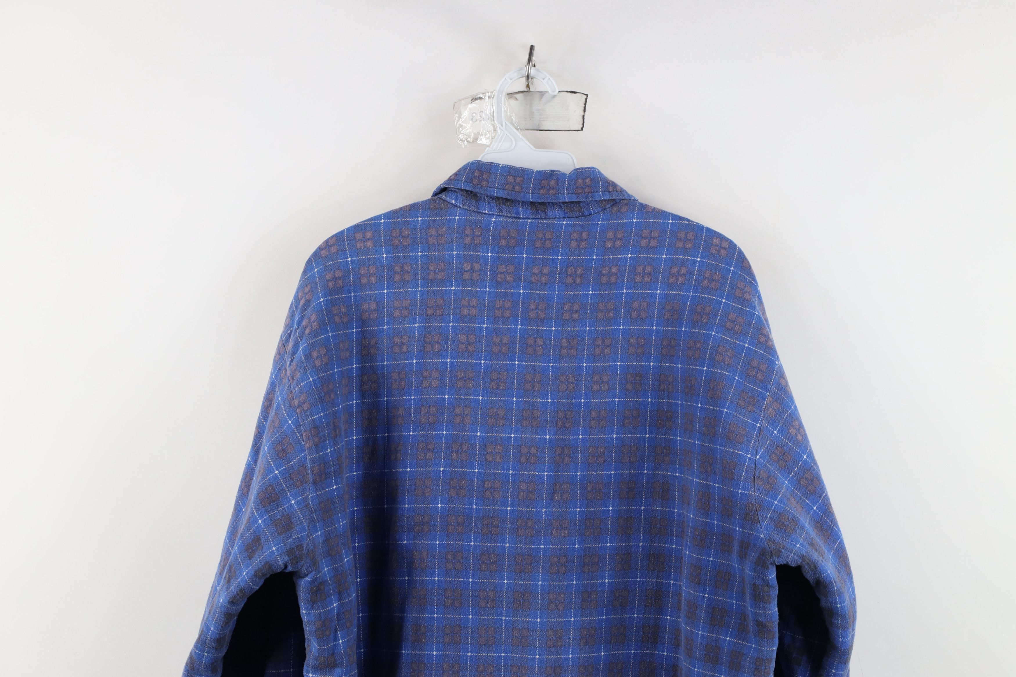 Lee Vintage 70s Lee Flannel Button Shirt Jacket Jac Shirt Size US L / EU 52-54 / 3 - 12 Thumbnail