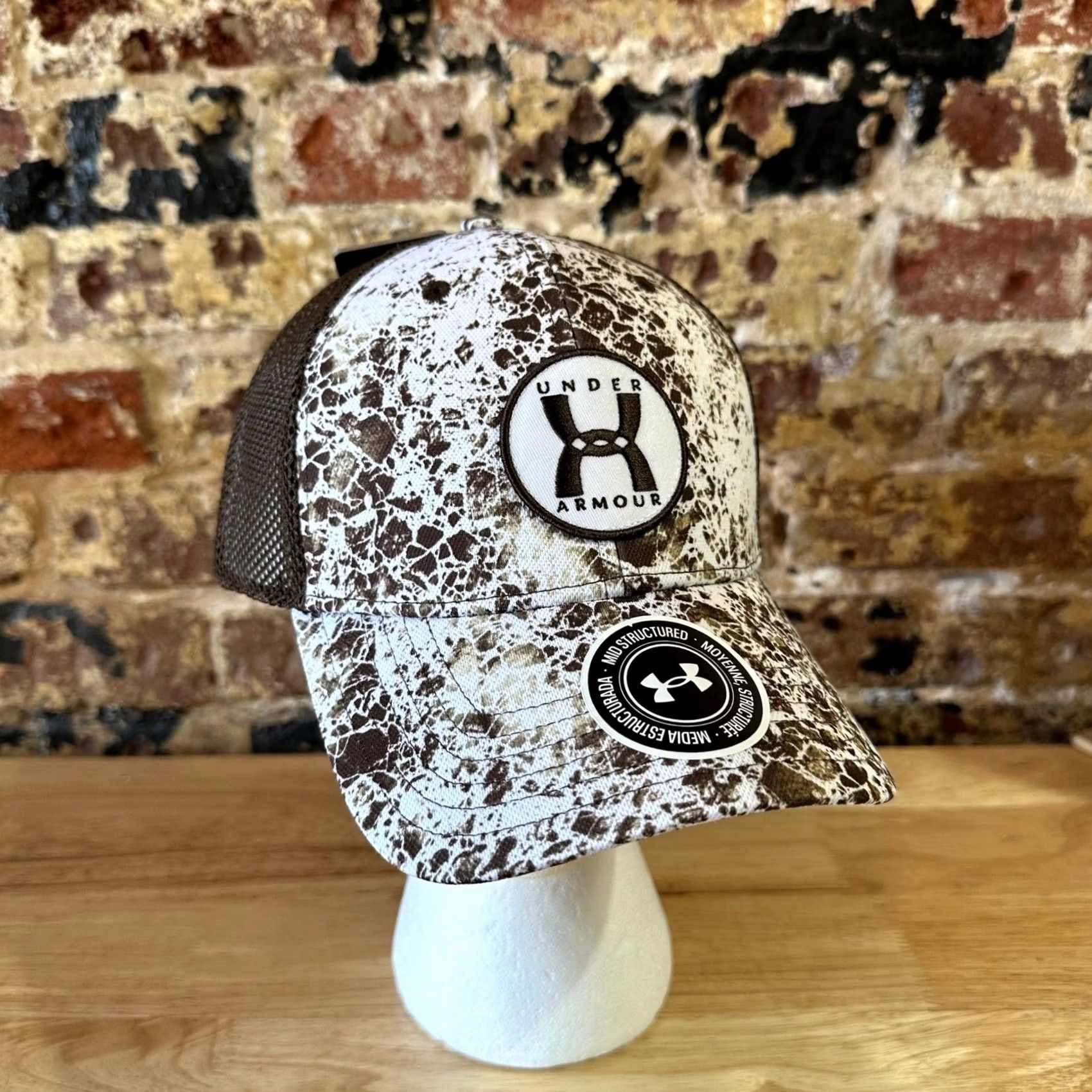 Under Armour Under Armour Men's Brown White Camo Speckled One Size Cap Hat NWT Size ONE SIZE - 2 Thumbnail