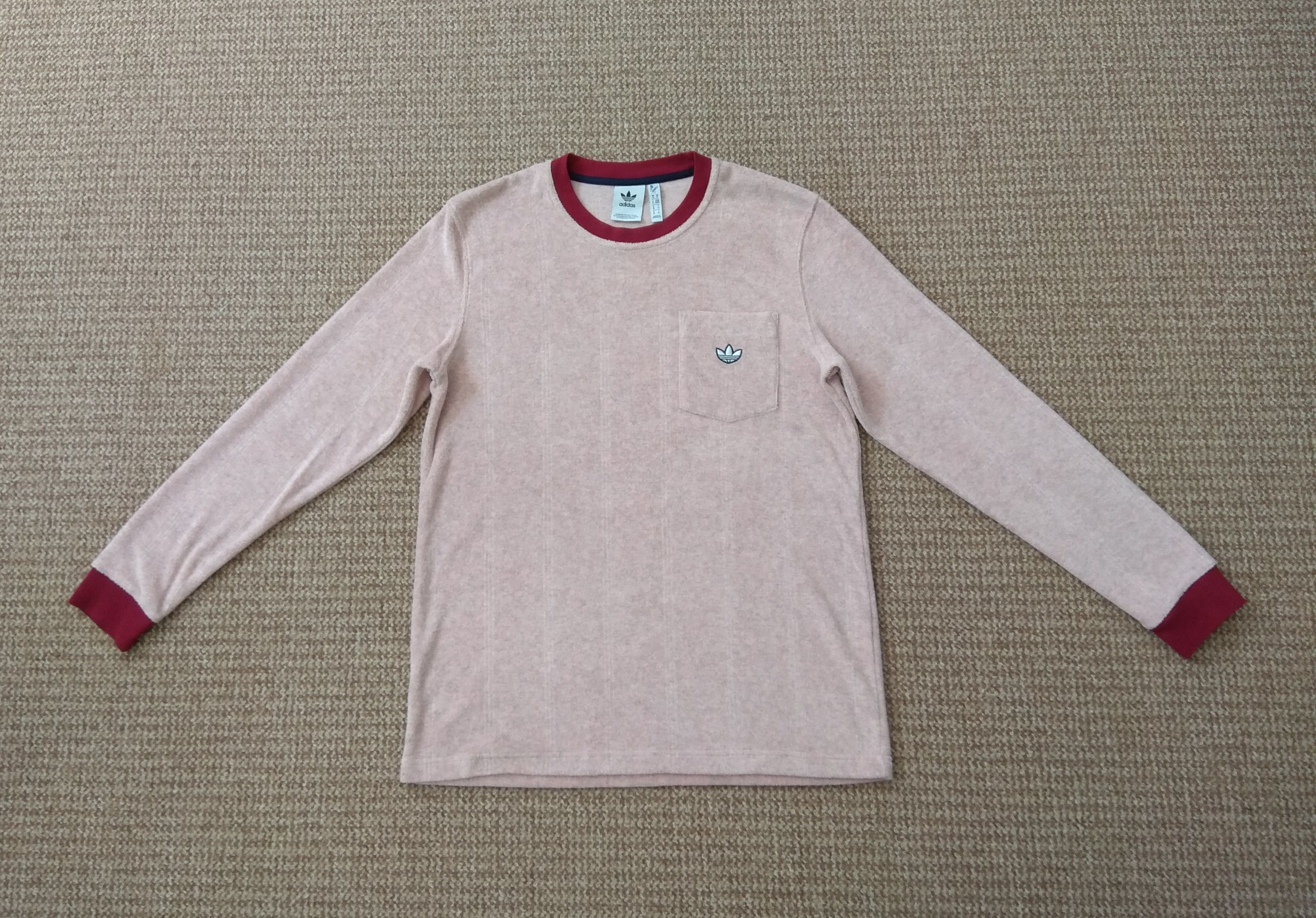 Adidas Adidas Samstag Terry Vapour Pink Sweatshirt sz M Size US M / EU 48-50 / 2 - 1 Thumbnail