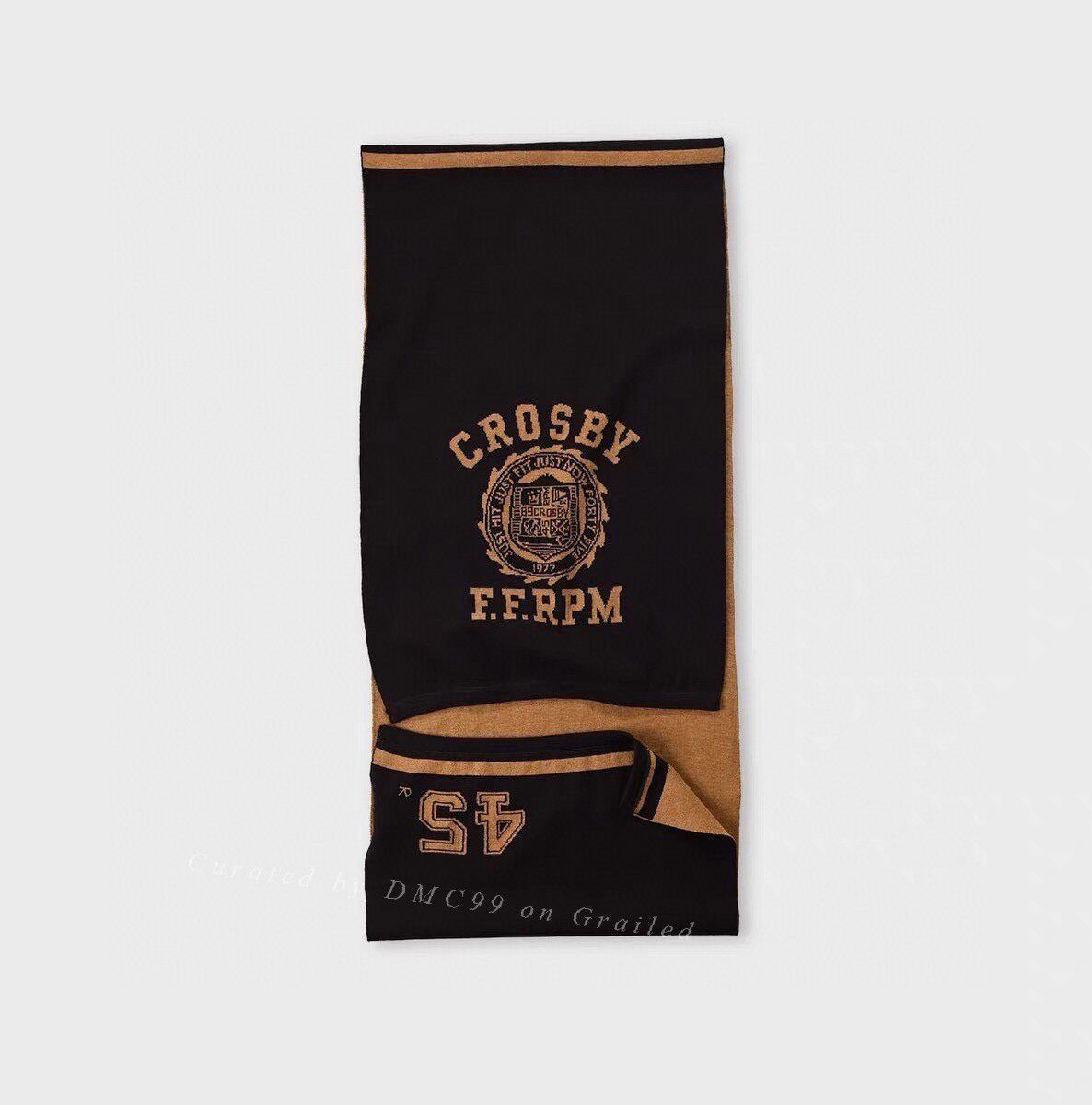 45rpm 45R Black Gold Preppy Style Scarf Size ONE SIZE - 1 Thumbnail
