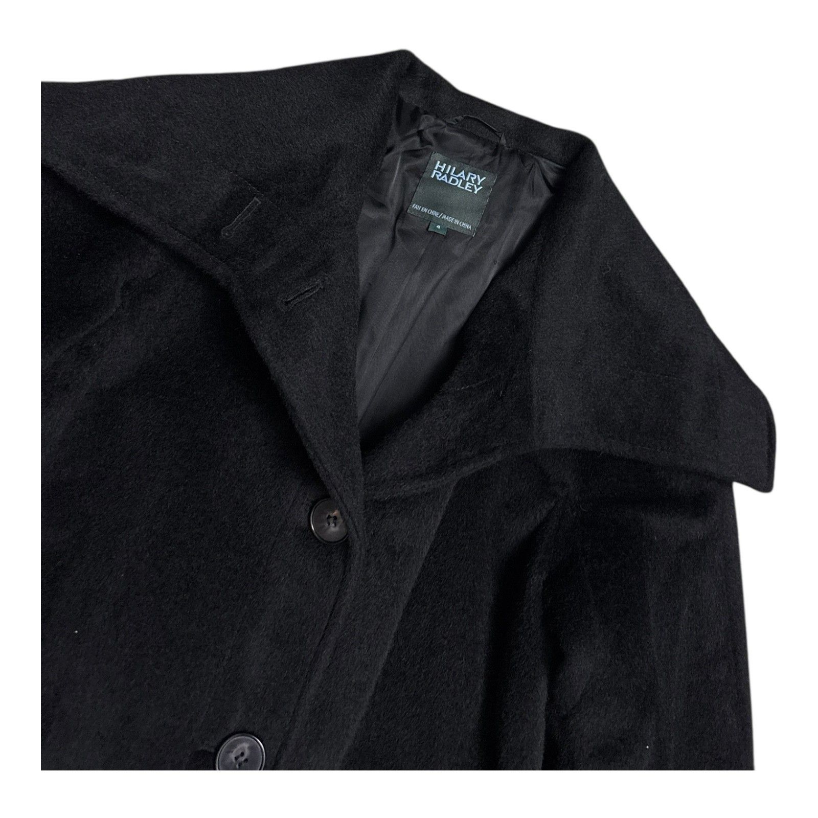 Other HILARY RADLEY Mohair Wool Casual Winter Pea Coat Jacket 4 Size S / US 4 / IT 40 - 3 Thumbnail