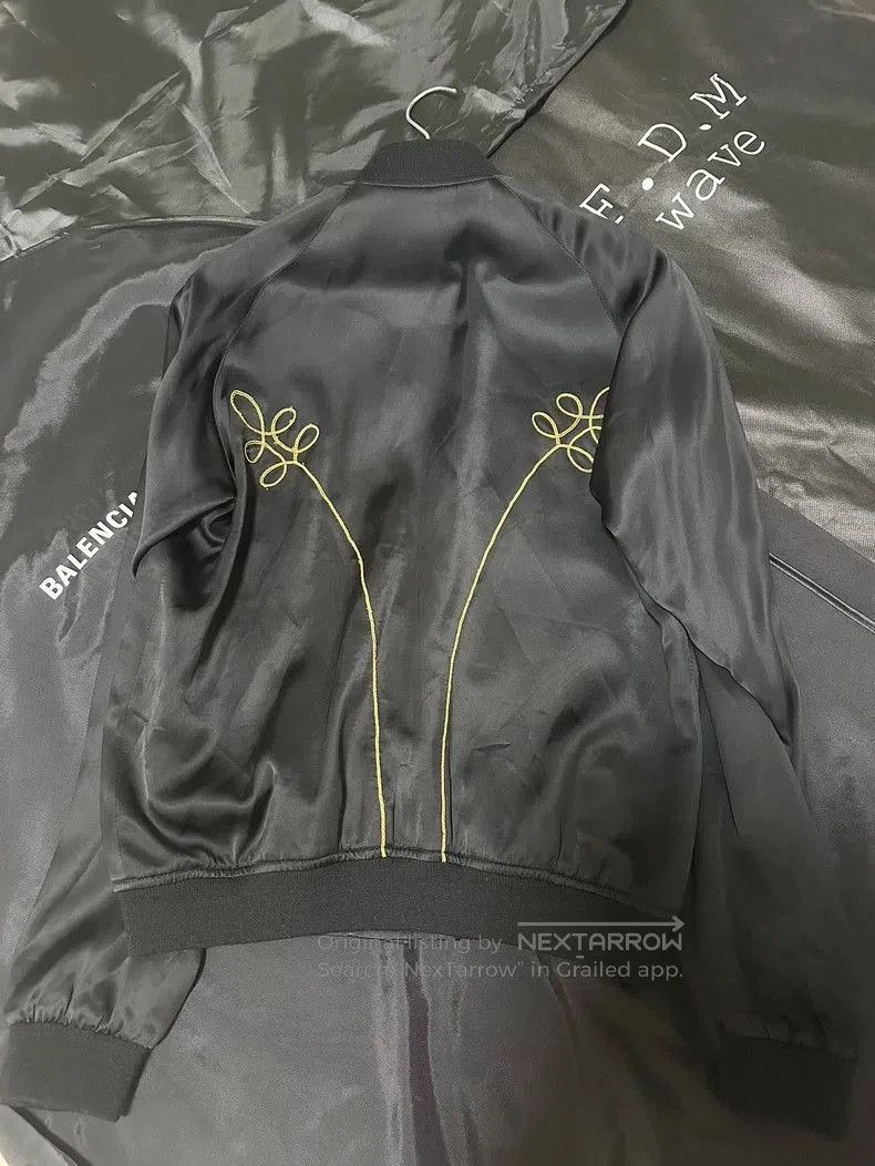 Yves Saint Laurent Saint Laurent SLP 15SS Silk Bomber Jacket. Size US M / EU 48-50 / 2 - 2 Thumbnail