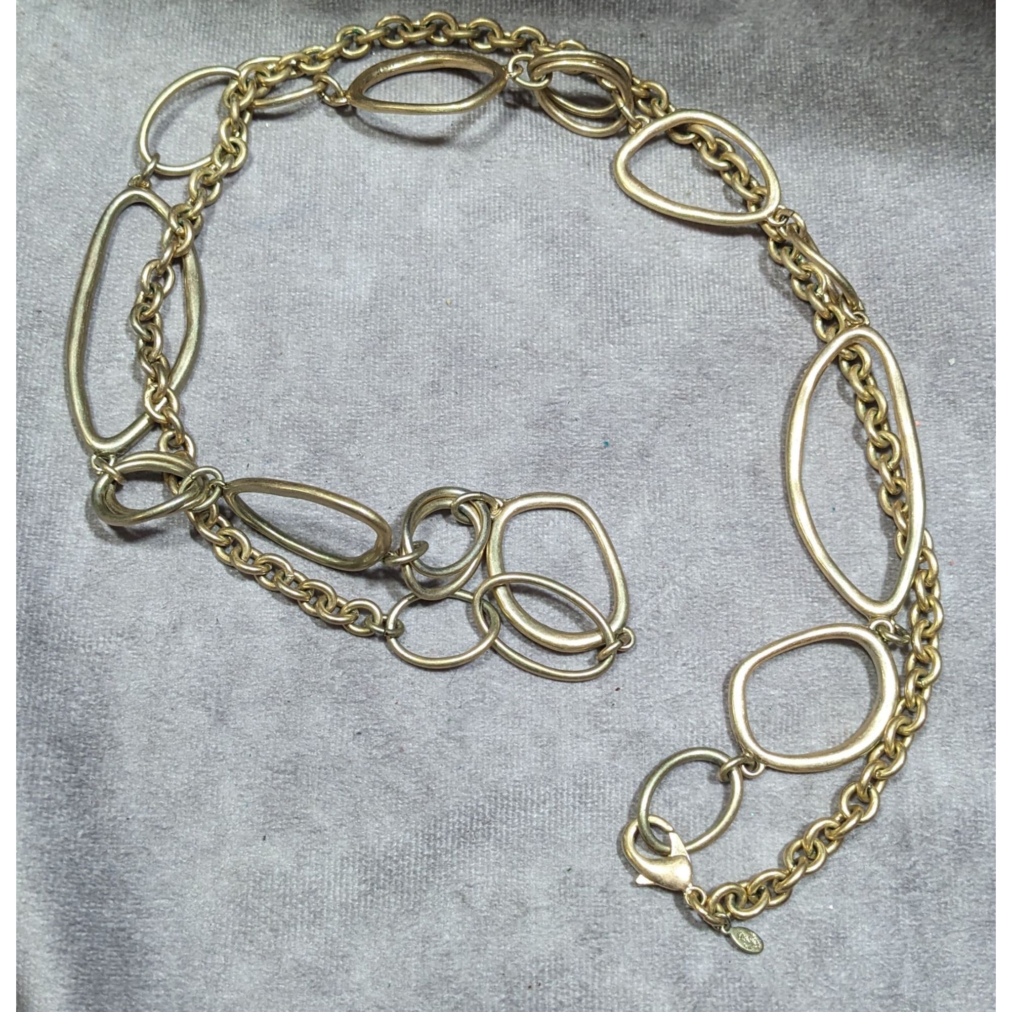 Other Premier Designs Asymmetrical Gold Tone Abstract Link Necklac Size ONE SIZE - 8 Thumbnail