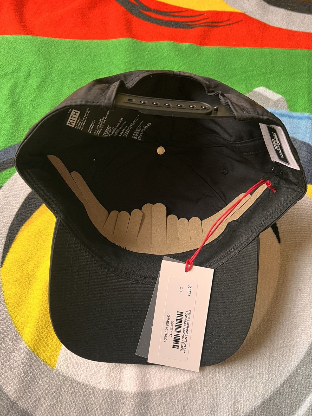 Kith KITH x The Sopranos Nylon Bay Low Pinch Crown Cap Black hat Size ONE SIZE - 10 Thumbnail