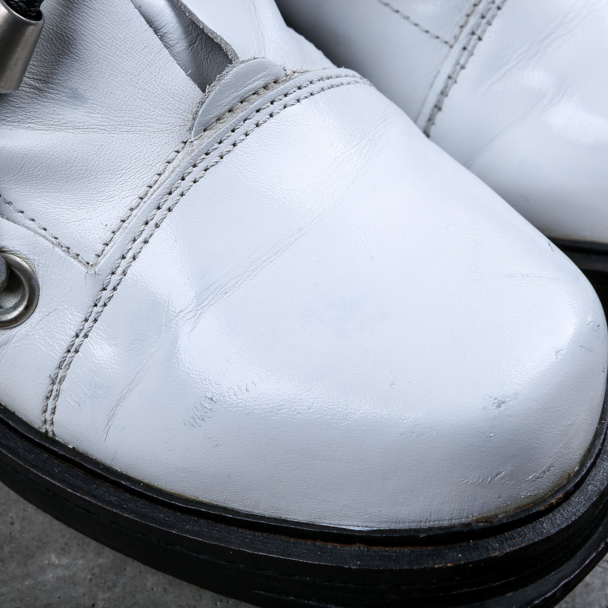 Dirk Bikkembergs Dirk Bikkembergs White Steel Cut Heel Bungee Boots Size 41 Size US 9.5 / EU 42-43 - 8 Thumbnail