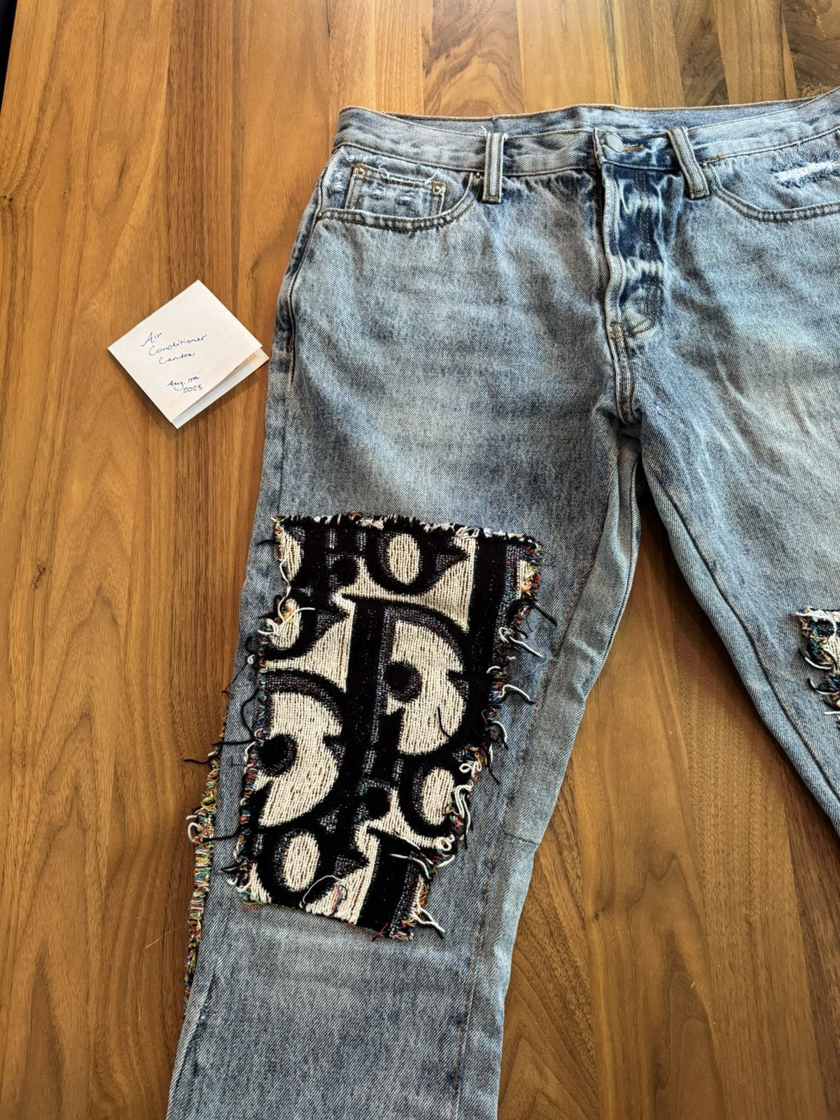 MNML Custom Dior Logo Rug Jeans Size US 30 / EU 46 - 3 Thumbnail