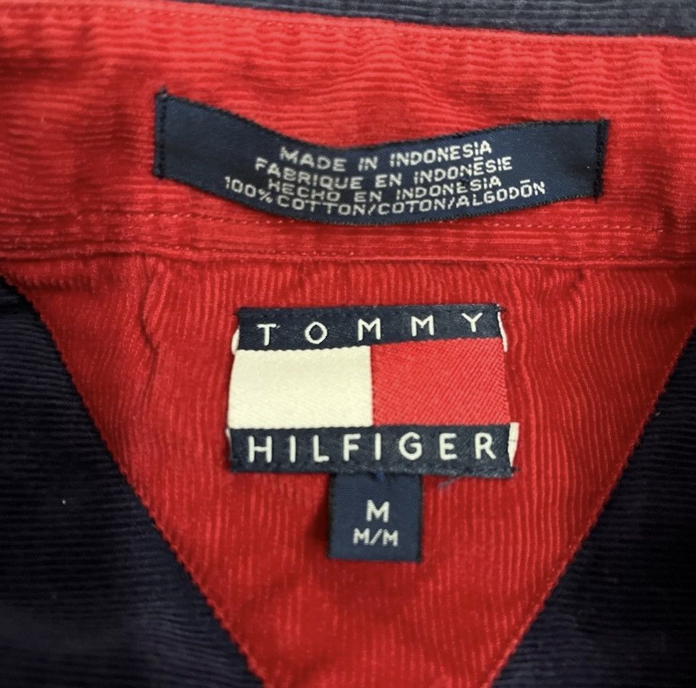 Tommy Hilfiger × Vintage Vintage Tommy Hilfiger Deep Corduroy Button Up Shirt Size US M / EU 48-50 / 2 - 3 Thumbnail