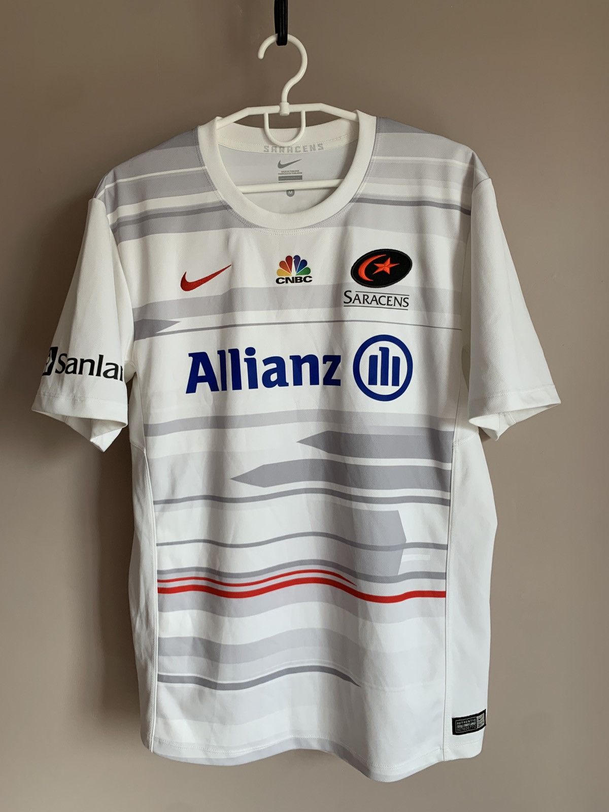 Nike Saracens 2014 Away Rugby Union Shirt Nike Jersey Size M Size US M / EU 48-50 / 2 - 1 Thumbnail