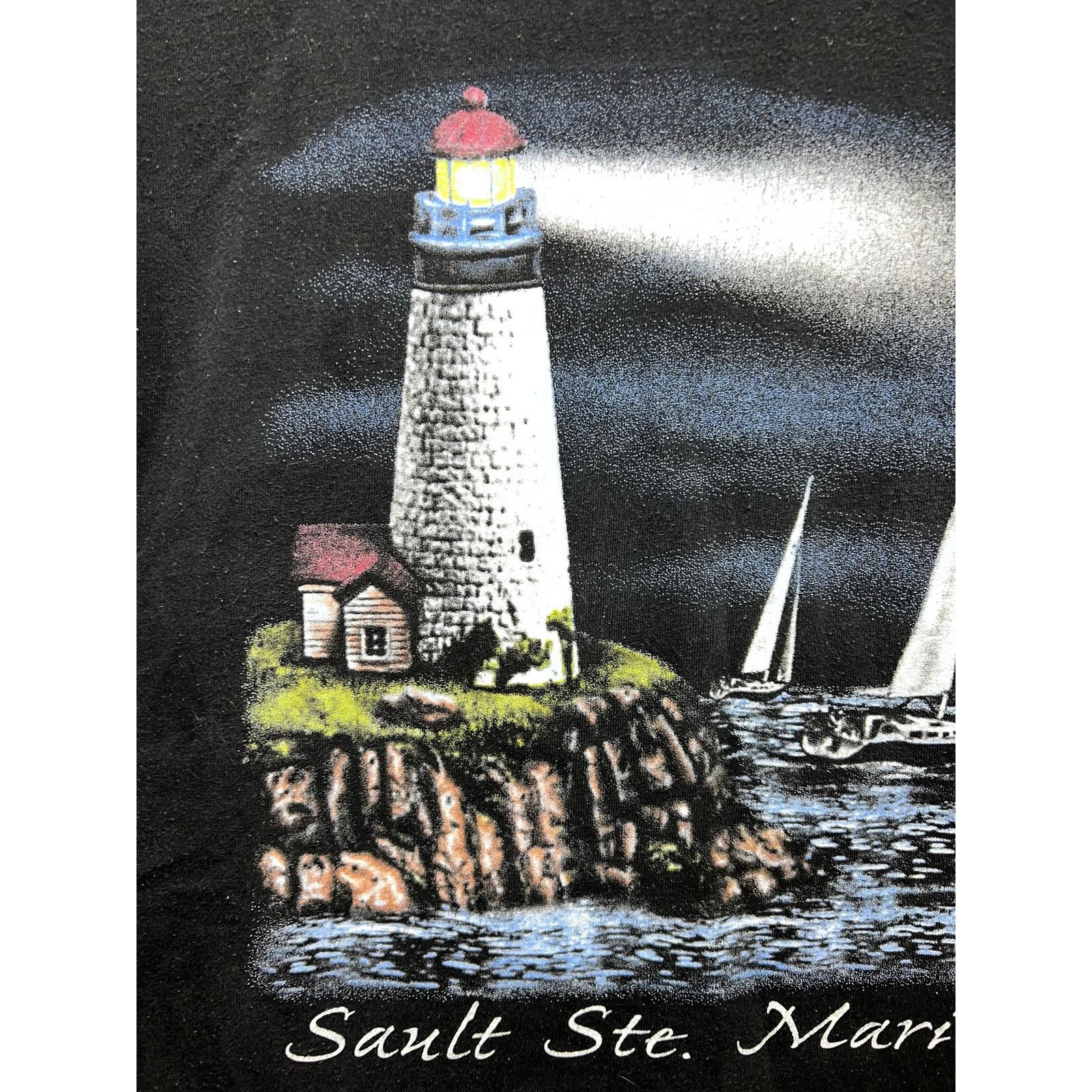 Vintage Vintage Sault Ste Marie Shirt Lighthouse Canada Michigan 90s Size US L / EU 52-54 / 3 - 2 Thumbnail