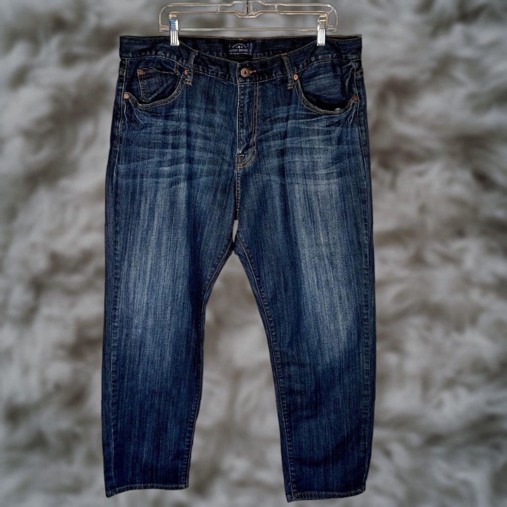 Lucky Brand Lucky Brand Jeans Mens 38x30 Blue Denim 221 Original Straight Dark Wash City Jeans Mens Size US 38 / EU 54 - 1 Thumbnail
