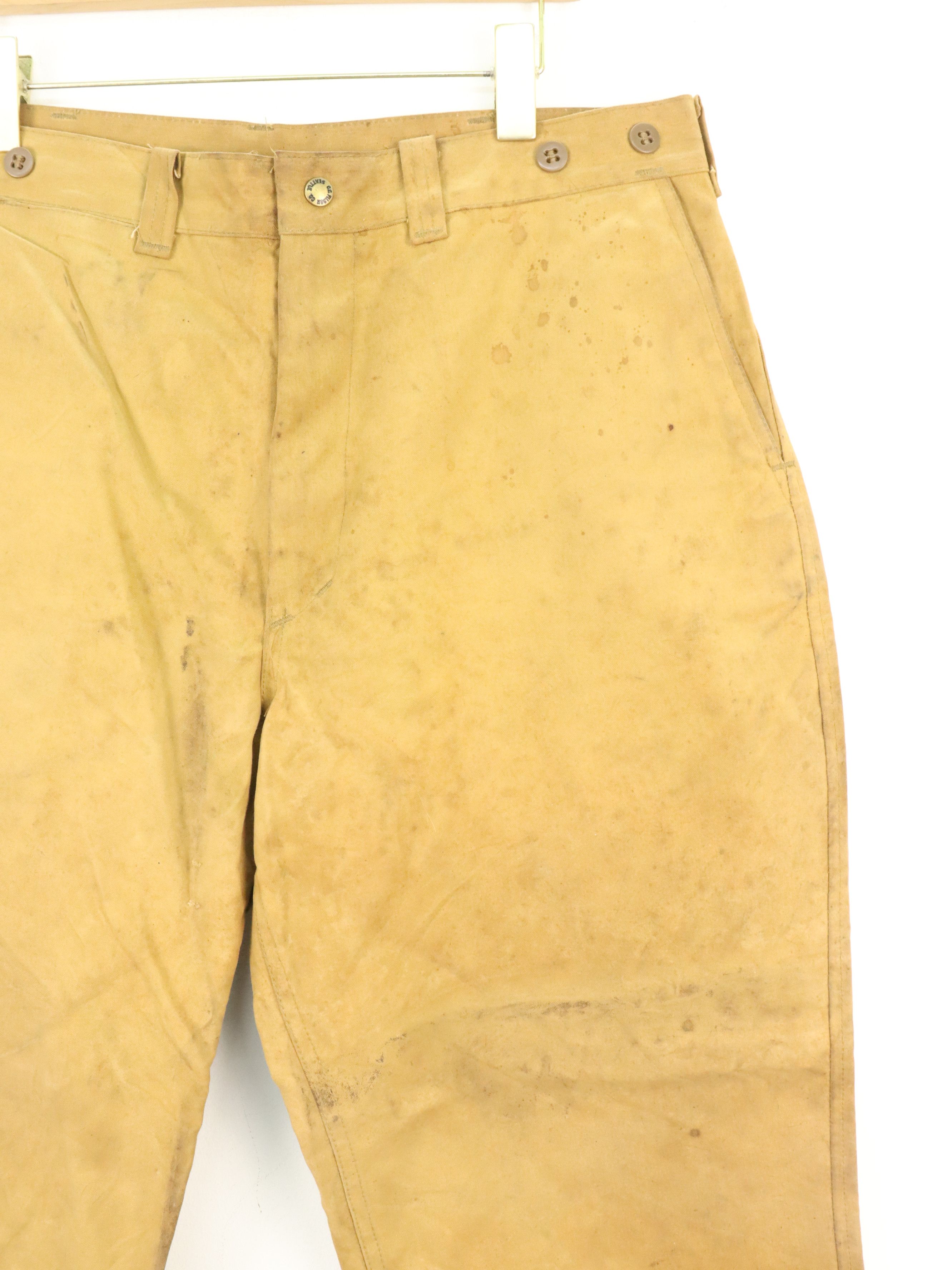 Filson × Vintage Vintage C.C. Filson Single Tin Cloth Hunting Trouser Pants Size US 36 / EU 52 - 4 Thumbnail