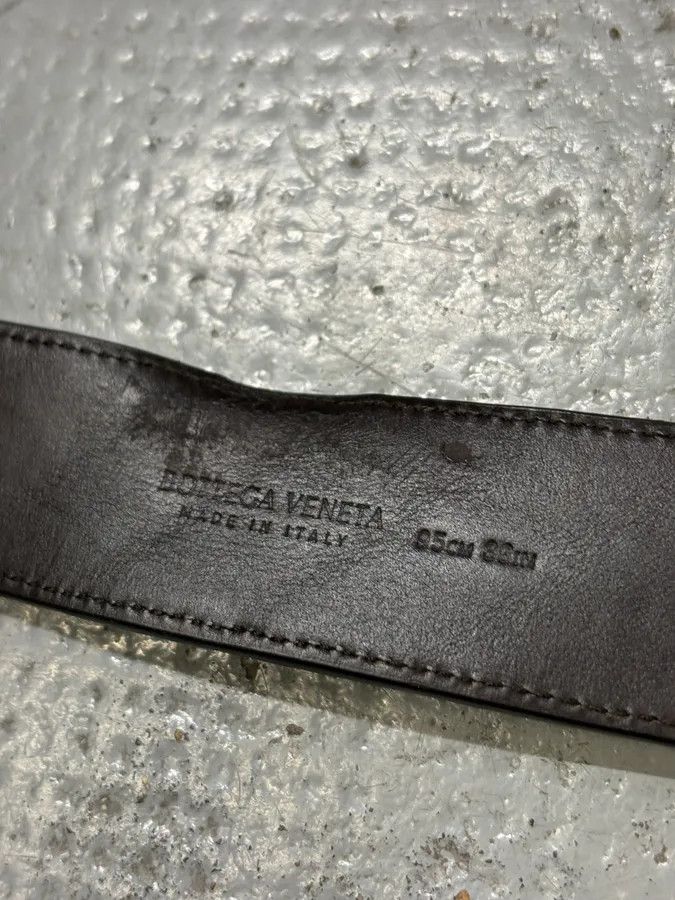 Bottega Veneta Bottega Veneta Brown Leather Intrecciato Belt Size ONE SIZE - 5 Thumbnail
