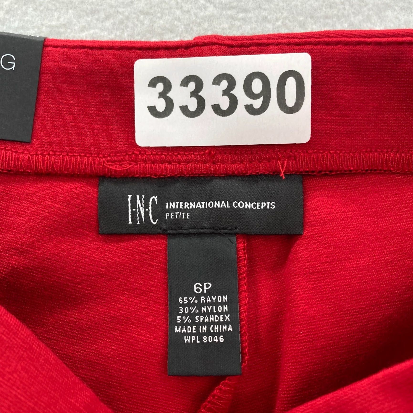 Vintage INC International Concepts Skinny Ankle Pants Women 6P Petite Red Stretch NWT Pants Size 28" / US 6 / IT 42 - 5 Thumbnail