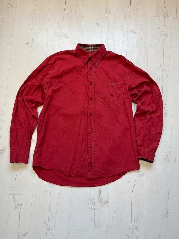 Burberry Burberry London Grafton Made in Spain Vintage 2000s Red Size US M / EU 48-50 / 2 - 1 Thumbnail