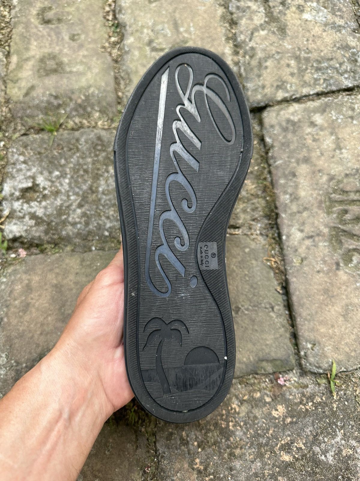 Gucci ✨Gucci GG✨(426187) Women’s Black Canvas/Leather Sneakers Size US 7.5 / IT 37.5 - 13 Thumbnail