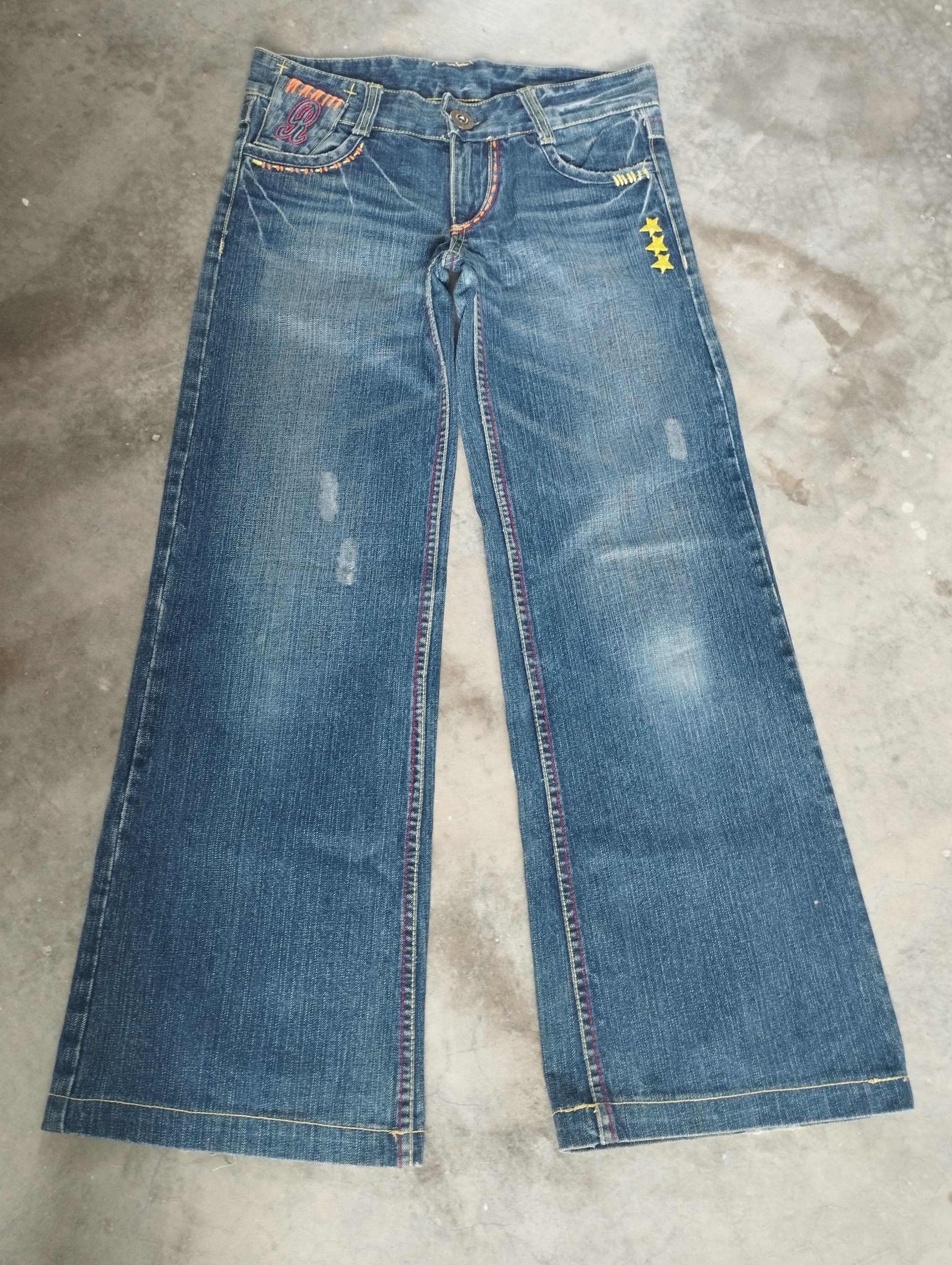 Evisu × If Six Was Nine × Japanese Brand Super Flare Jeans Japan Embroidered Riobera Bootcut Jeans Size US 29 - 2 Thumbnail